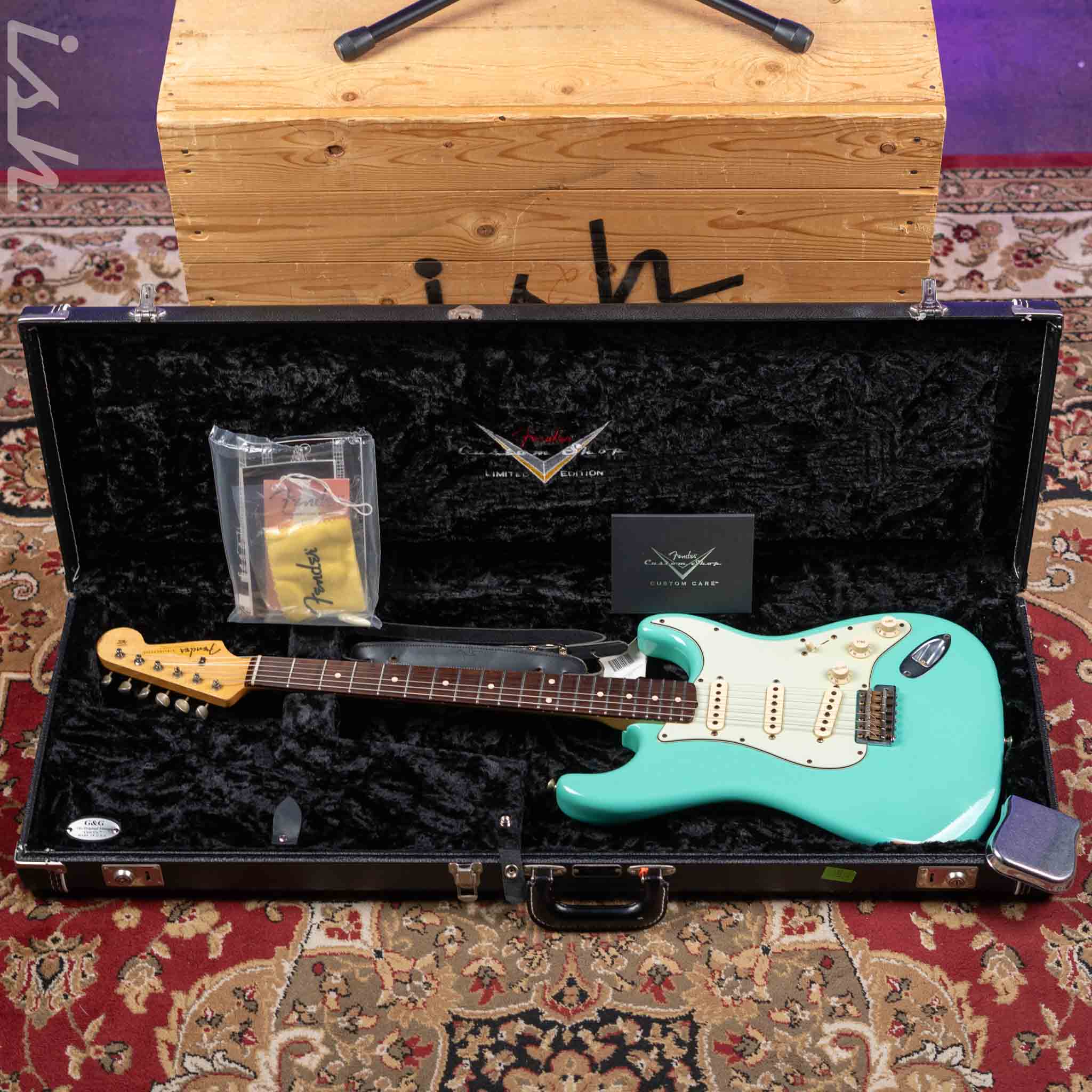2009 Fender Custom Shop Wildwood 10 '59 Stratocaster Seafoam Green Brazilian Rosewood - Image 18