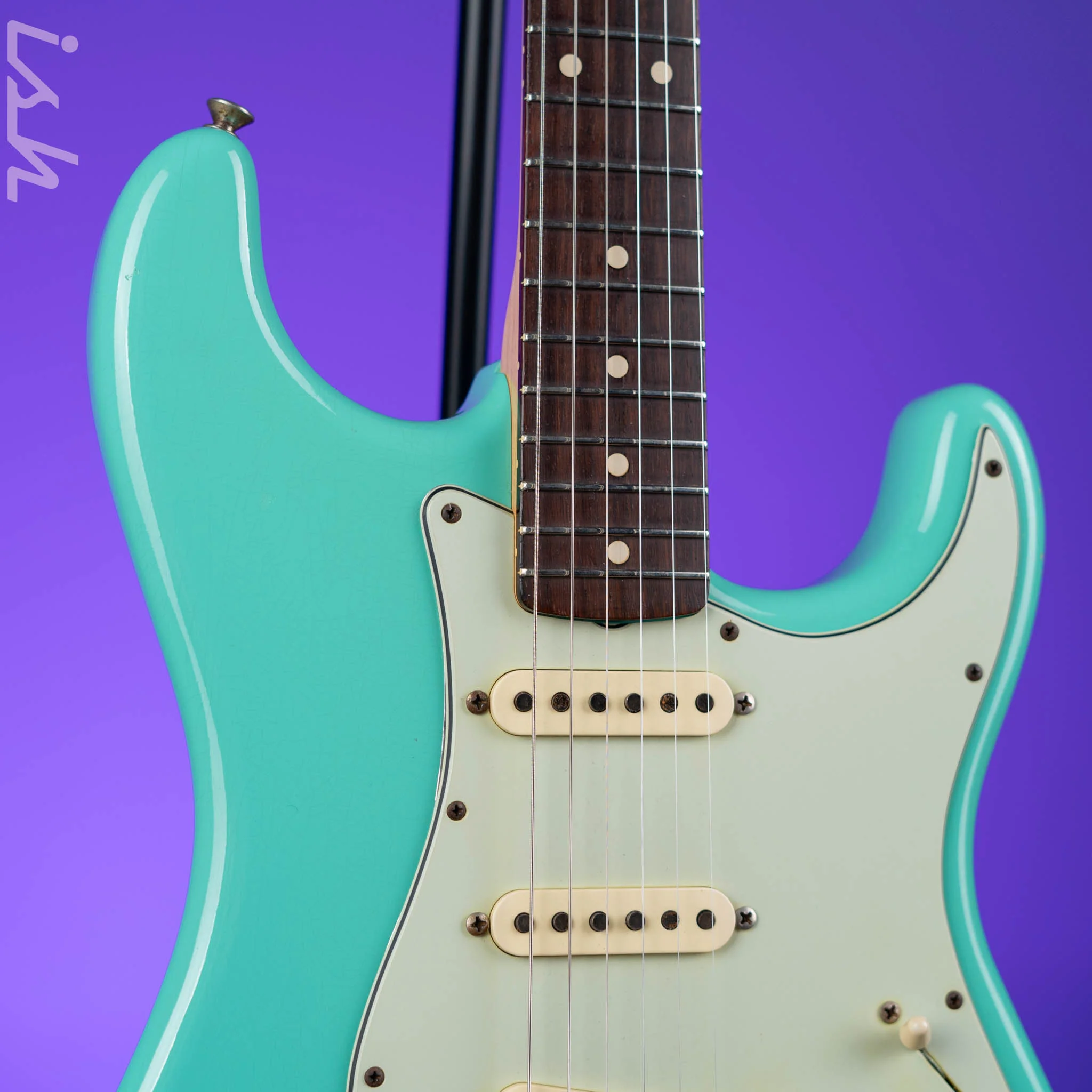 2009 Fender Custom Shop Wildwood 10 '59 Stratocaster Seafoam Green Brazilian Rosewood - Image 3
