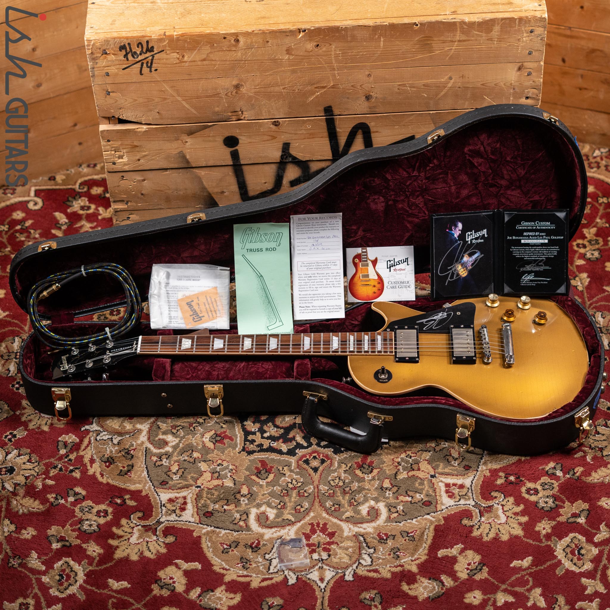 2009 Gibson Custom Shop Aged “Inspired by” Joe Bonamassa ‘57 Reissue Goldtop - Image 26