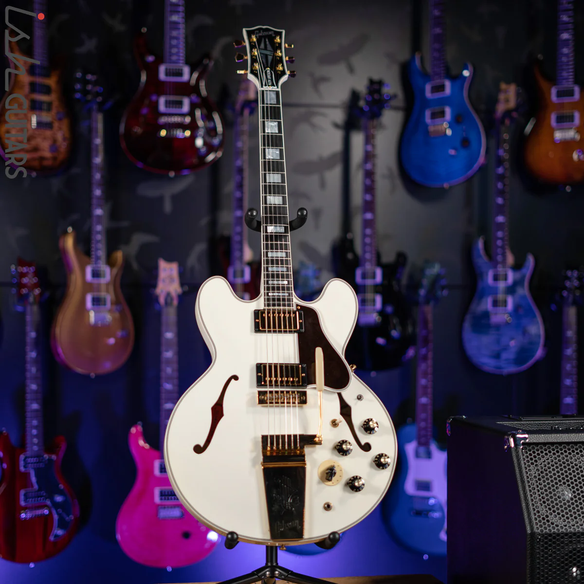 2010 Gibson Custom Shop ES-355 Semi-Hollow Alex Lifeson Signature Alpine White - Image 2
