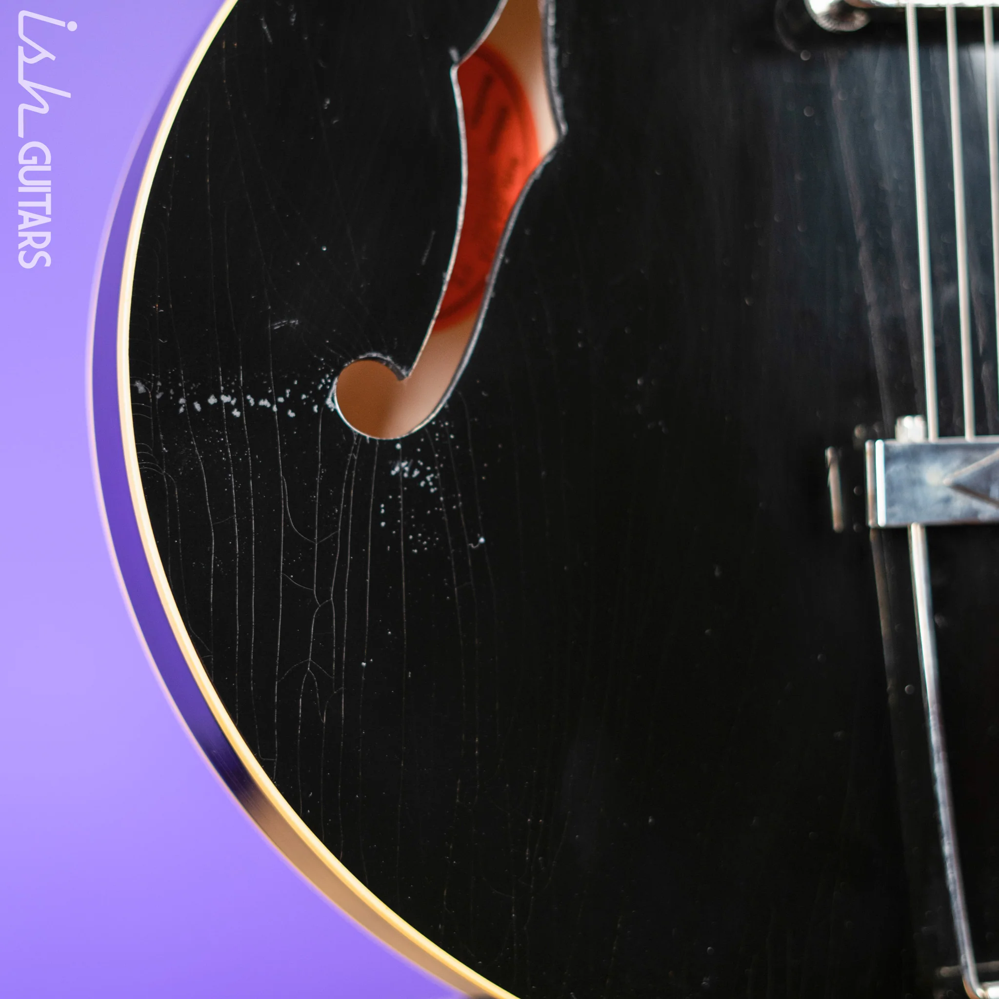 2022 Gibson Custom Shop ES-335 Murphy Lab Aged Relic Black - Image 7