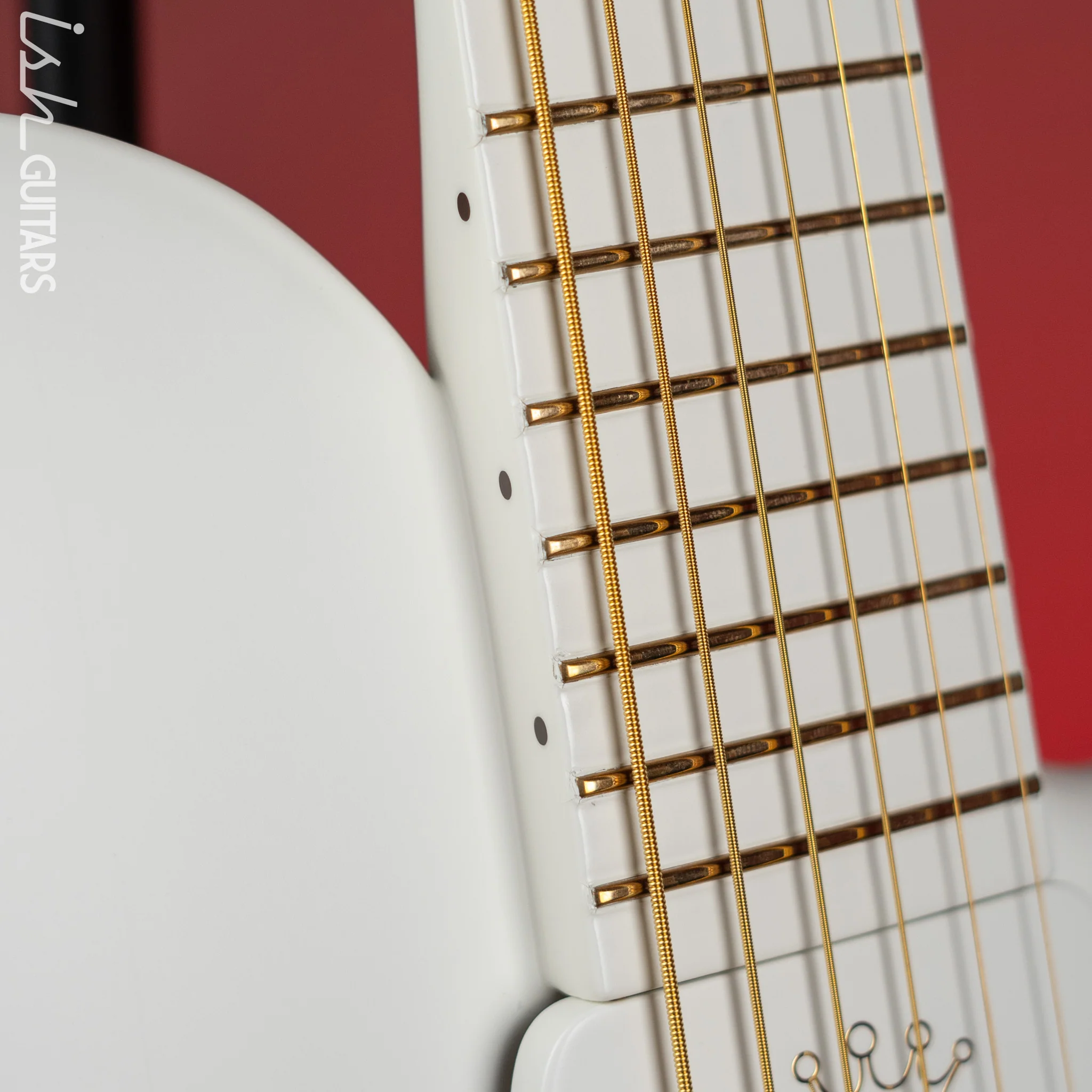 2010 Ritter Princess Isabella CO Edition Baritone Guitar White - Image 5