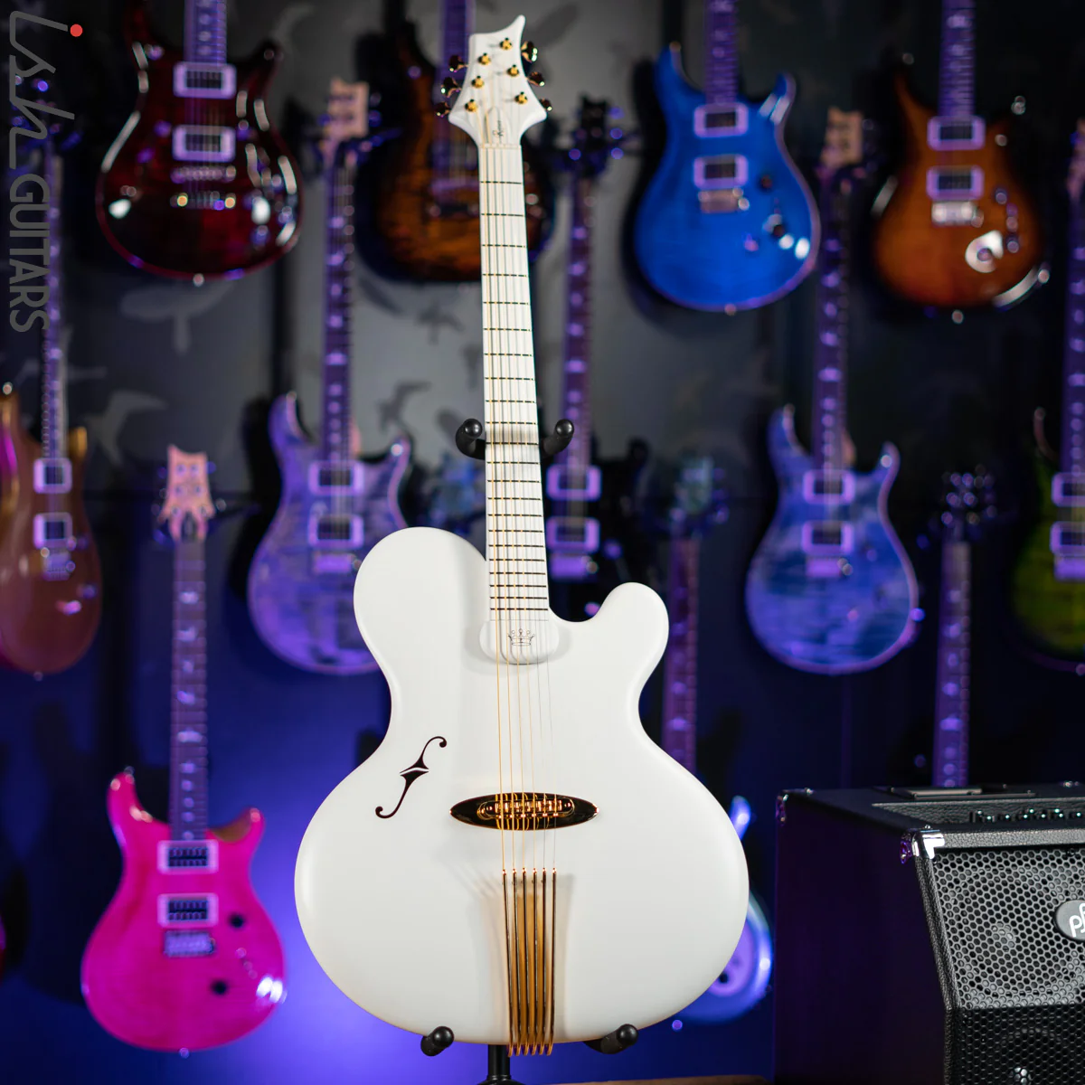 2010 Ritter Princess Isabella CO Edition Baritone Guitar White - Image 2
