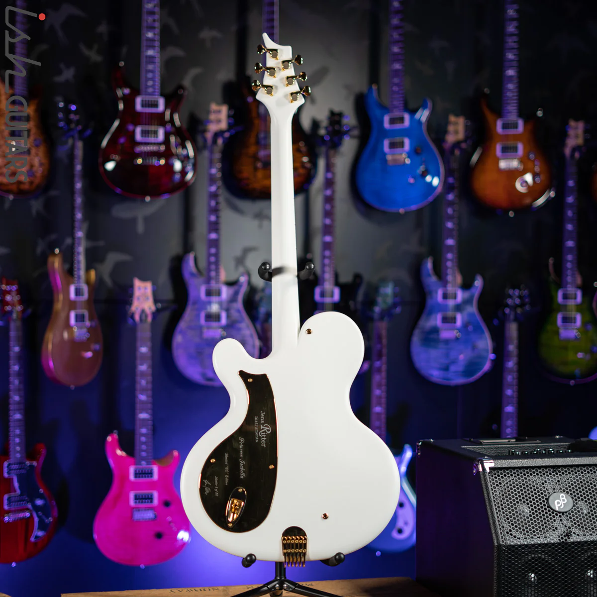 2010 Ritter Princess Isabella CO Edition Baritone Guitar White - Image 7