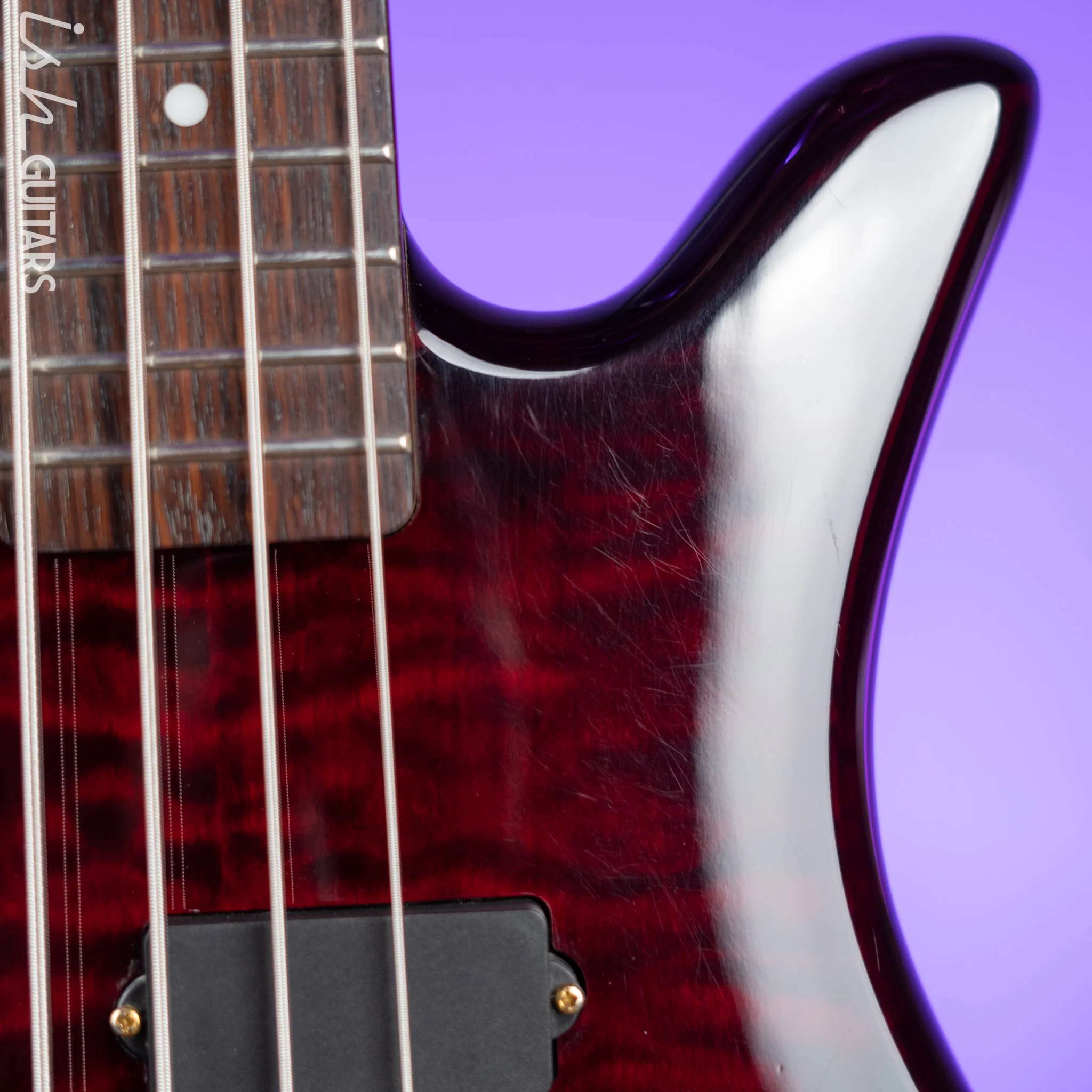 2010s Spector Legend Classic 4-String Bass Black Cherry High Gloss - Image 10