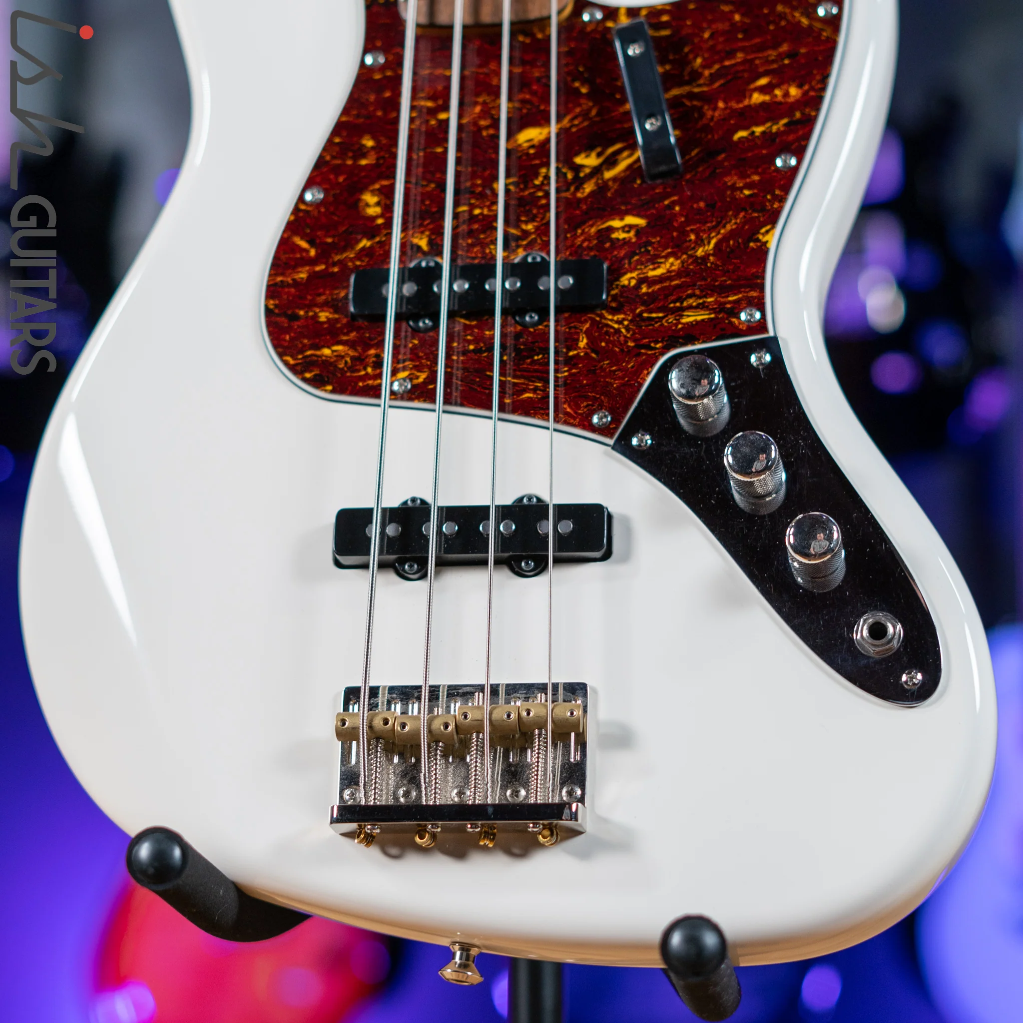 2010s Squier Jazz Vintage Vibe Fralin Pickups - Image 4