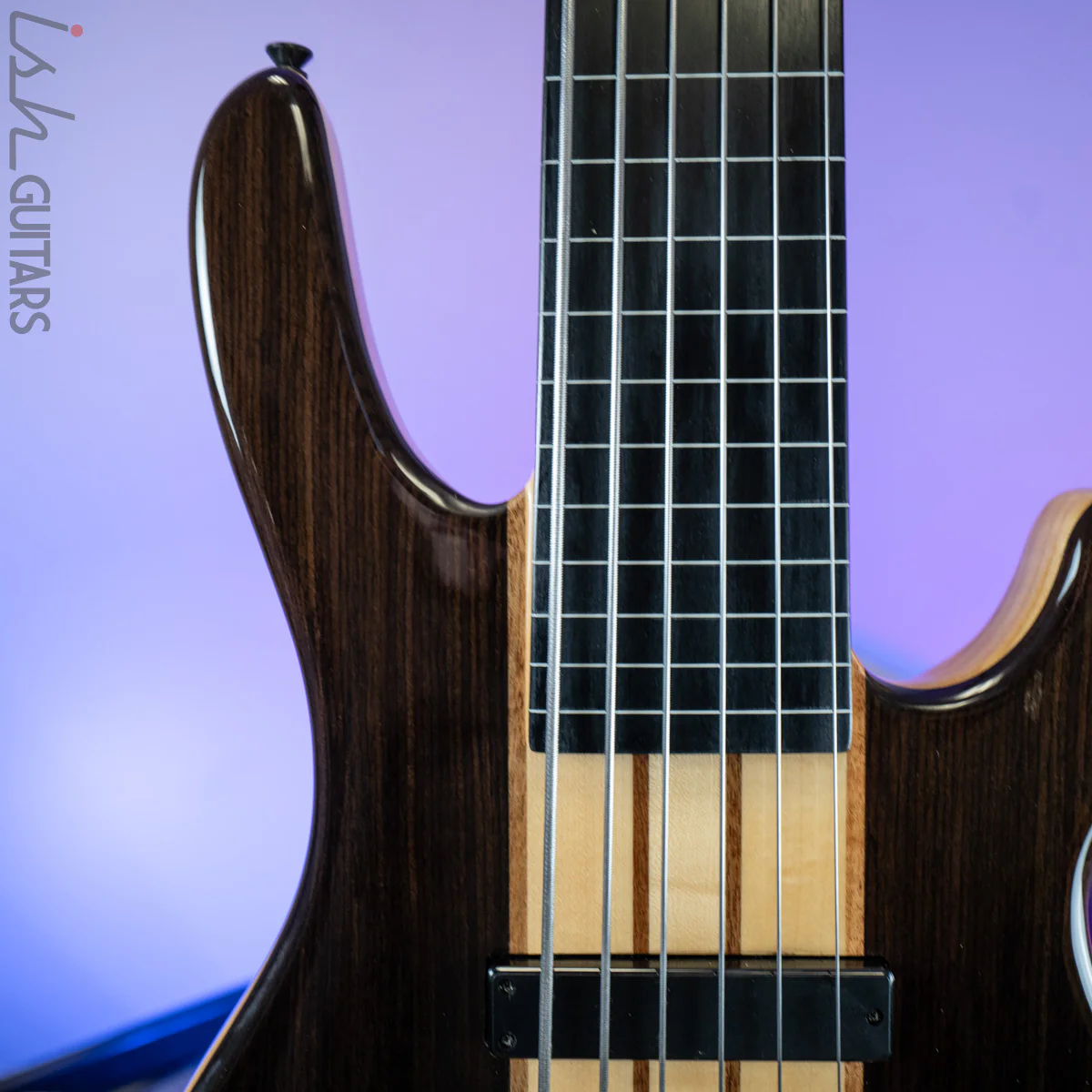 2010s Wolf S10-6 Lined Fretless Bass Rosewood Top - Image 3