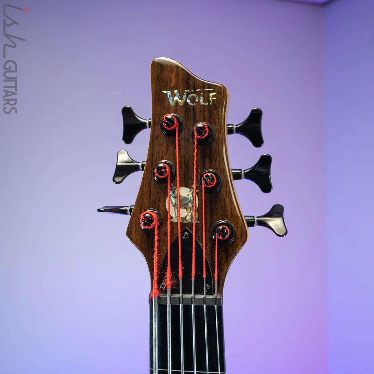 2010s Wolf S10-6 Lined Fretless Bass Rosewood Top - Image 7