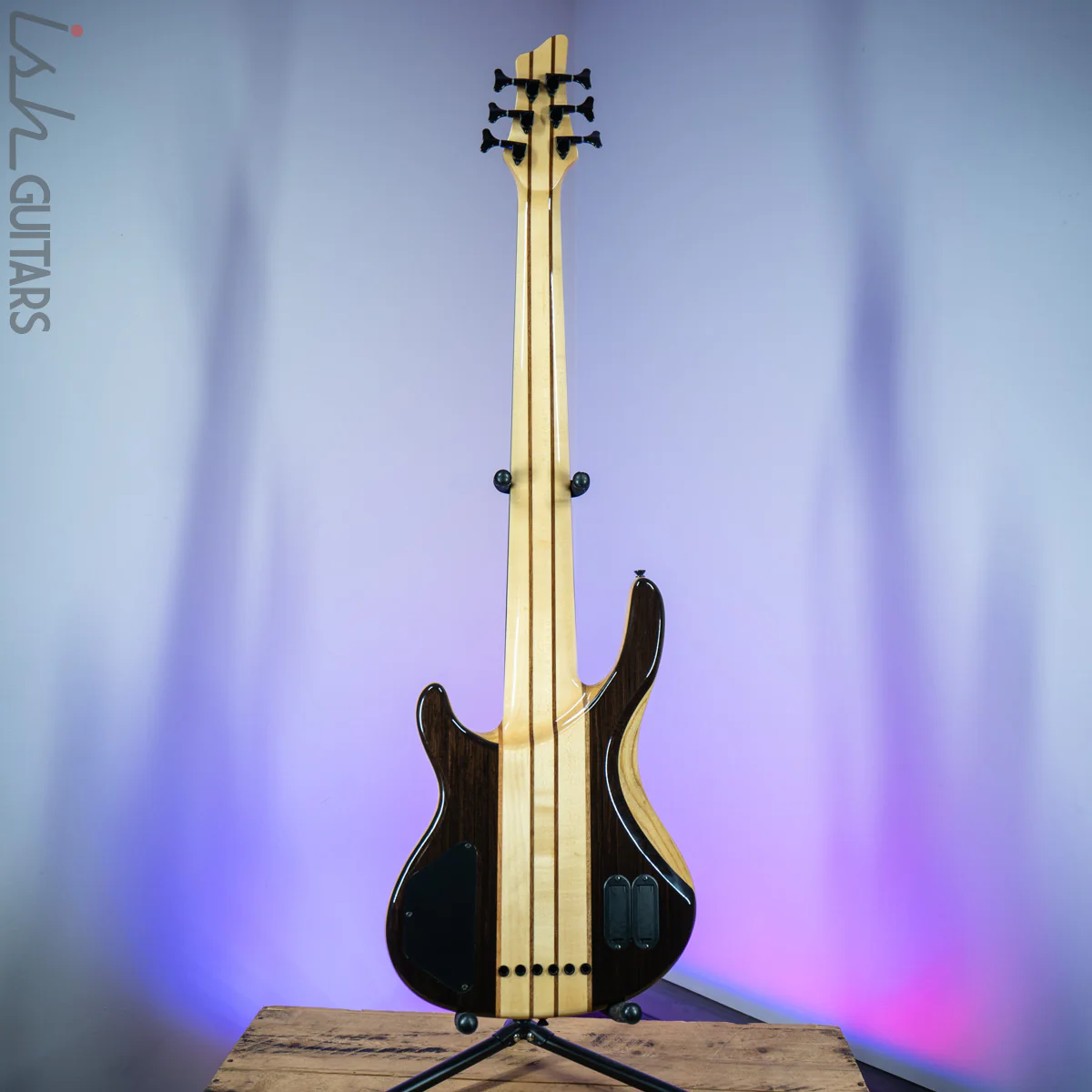 2010s Wolf S10-6 Lined Fretless Bass Rosewood Top - Image 8
