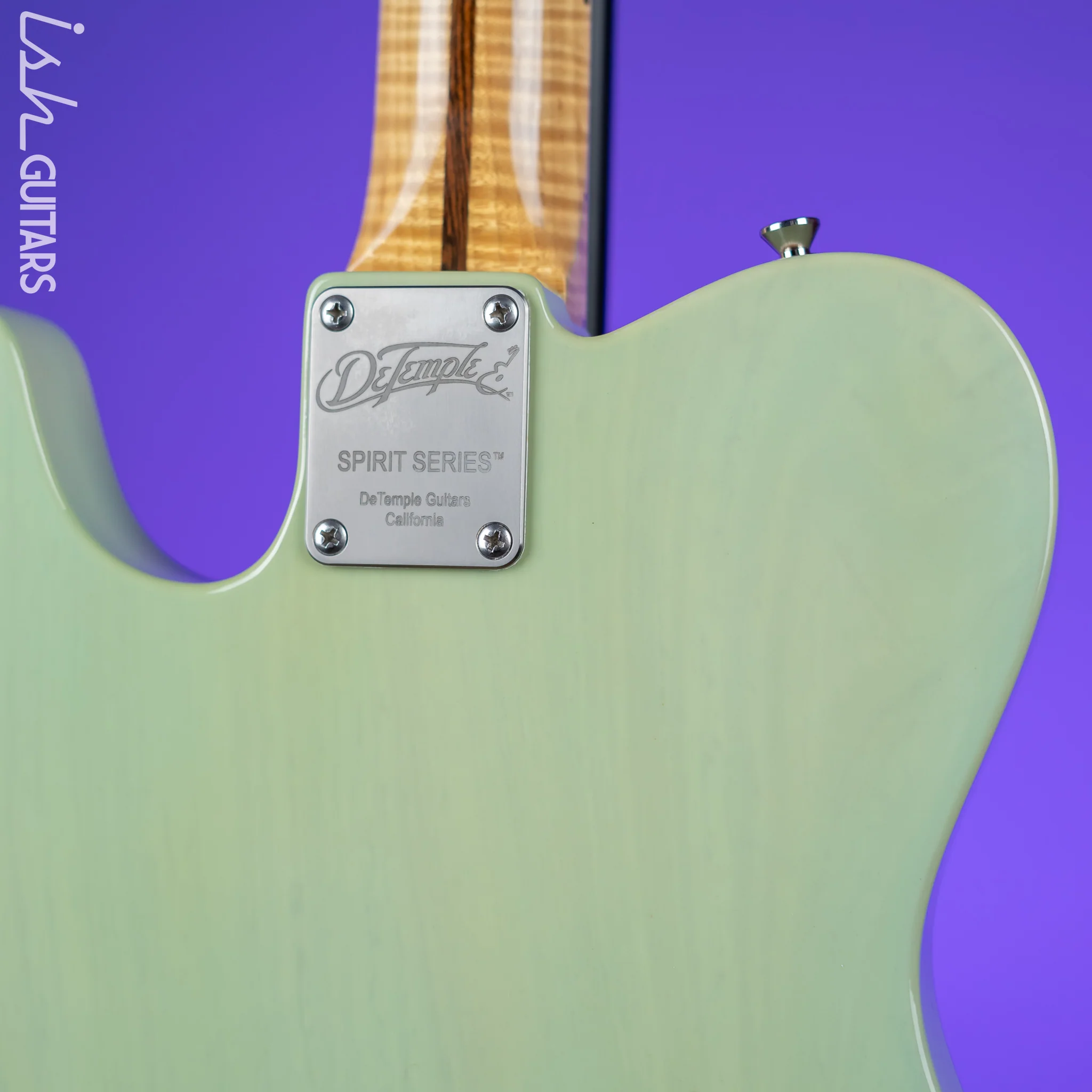 2011 DeTemple Guitars Spirit Series Tele Seafoam Green - Image 11