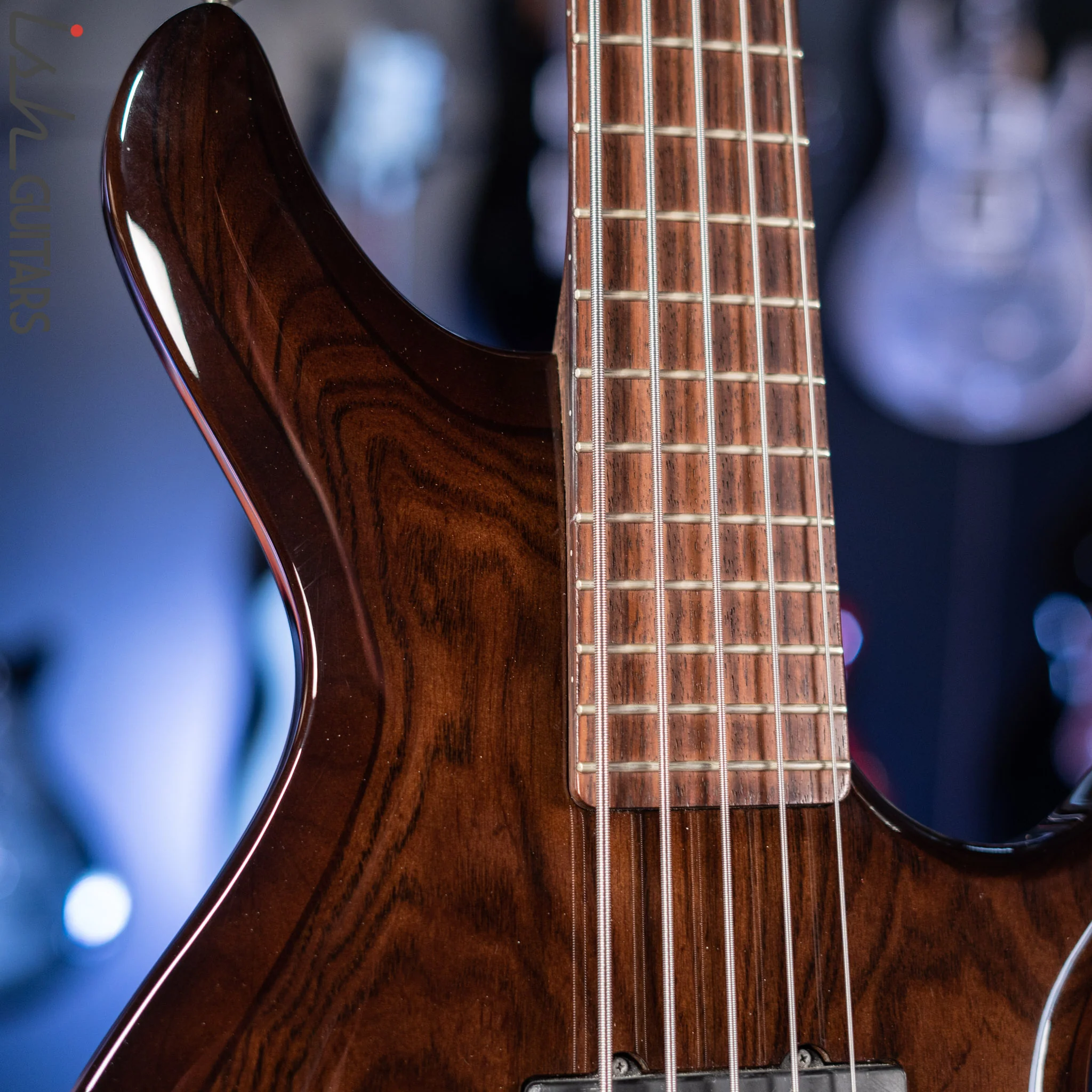 2011 Ibanez Prestige G105 Grooveline 5-String Bass Transparent Espresso - Image 3