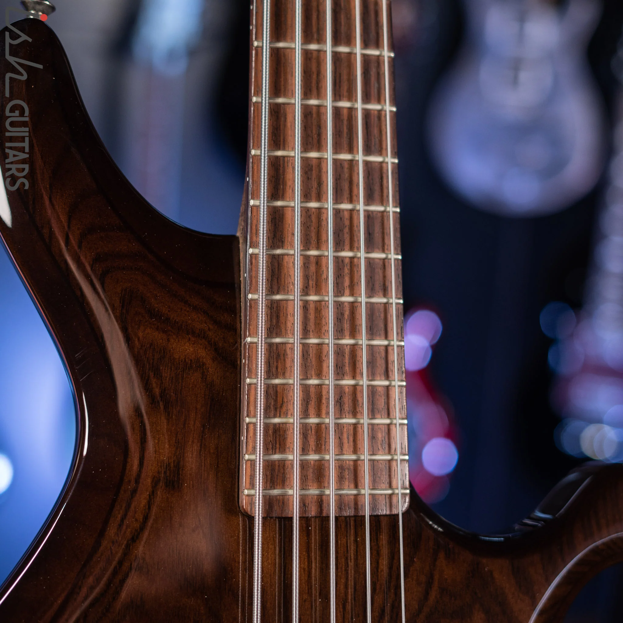 2011 Ibanez Prestige G105 Grooveline 5-String Bass Transparent Espresso - Image 5
