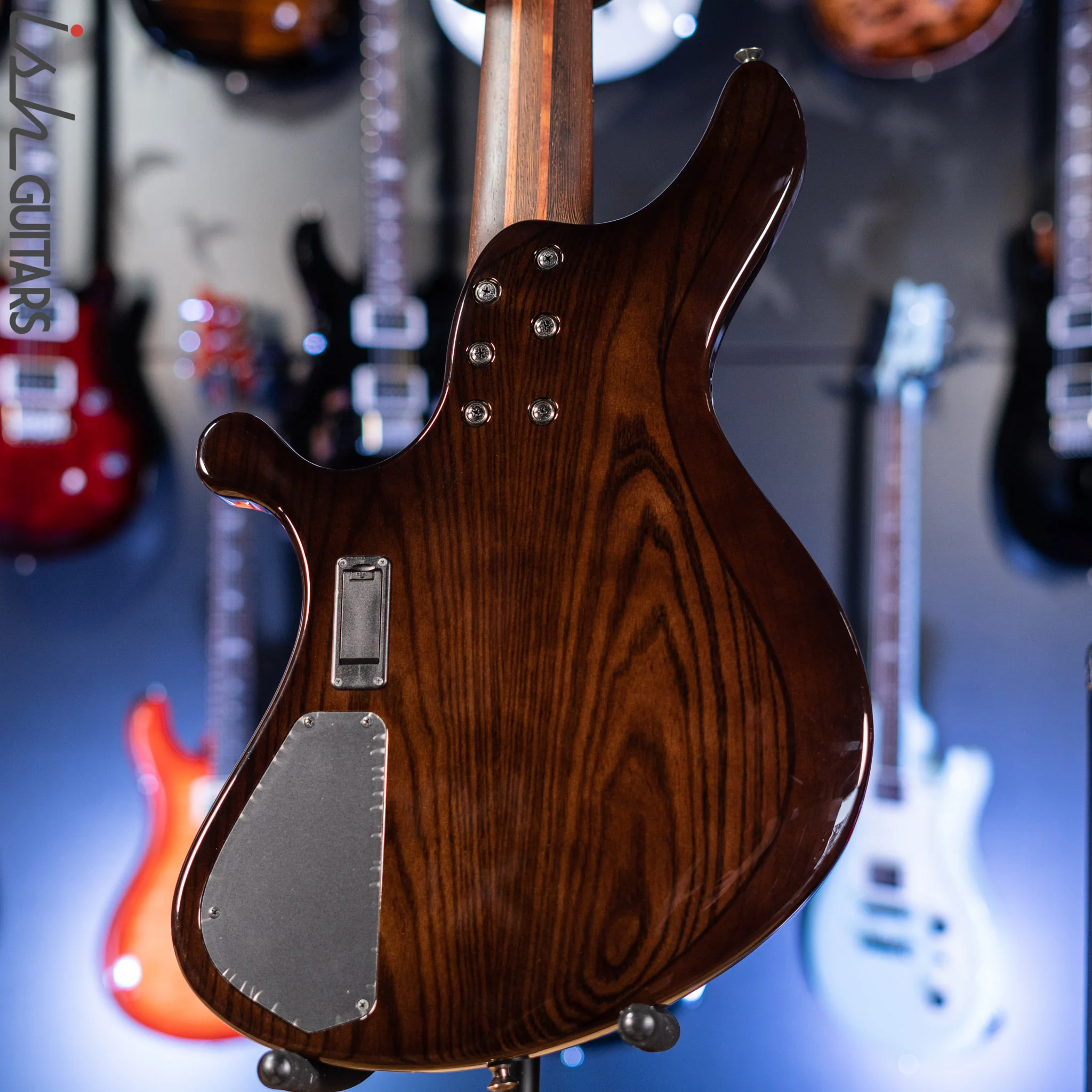 2011 Ibanez Prestige G105 Grooveline 5-String Bass Transparent Espresso - Image 8