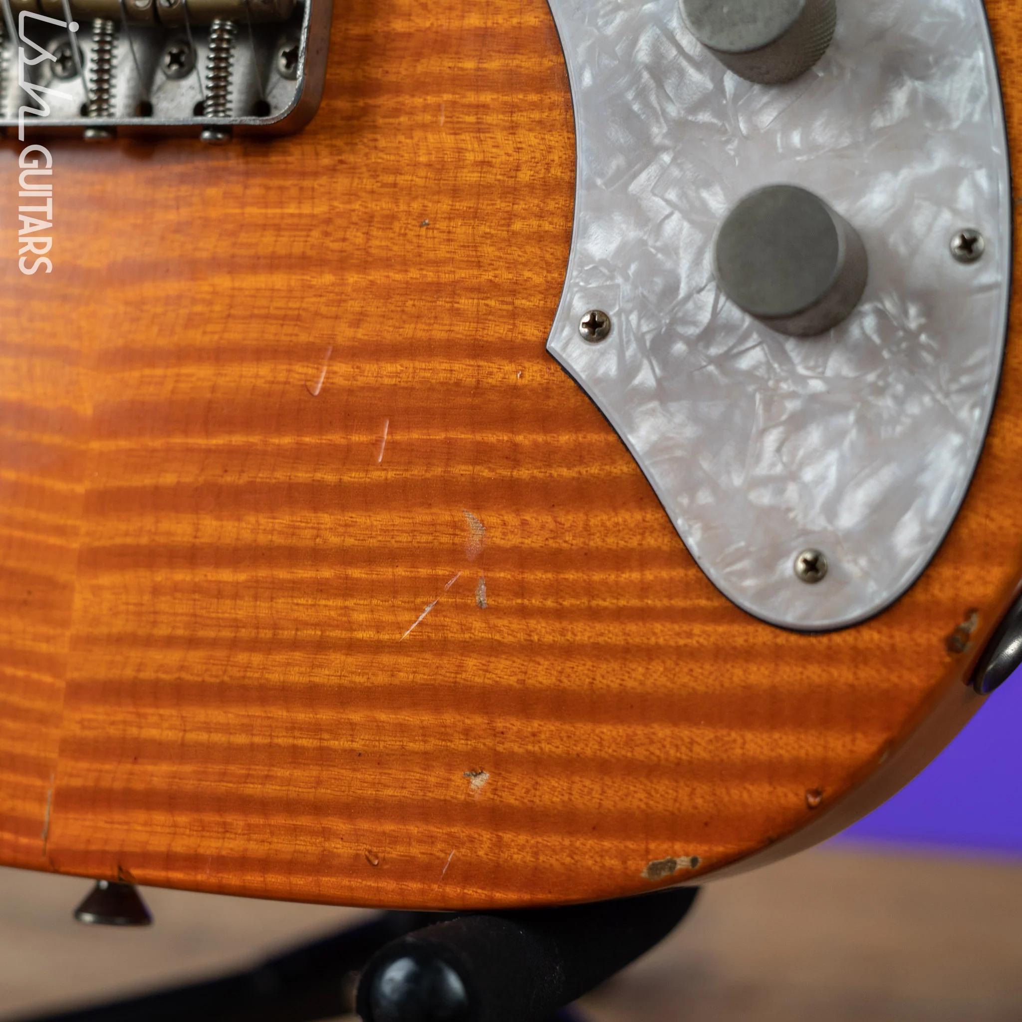 2011 Nashville Guitars T-69TL Thinline Tele Orange - Image 9