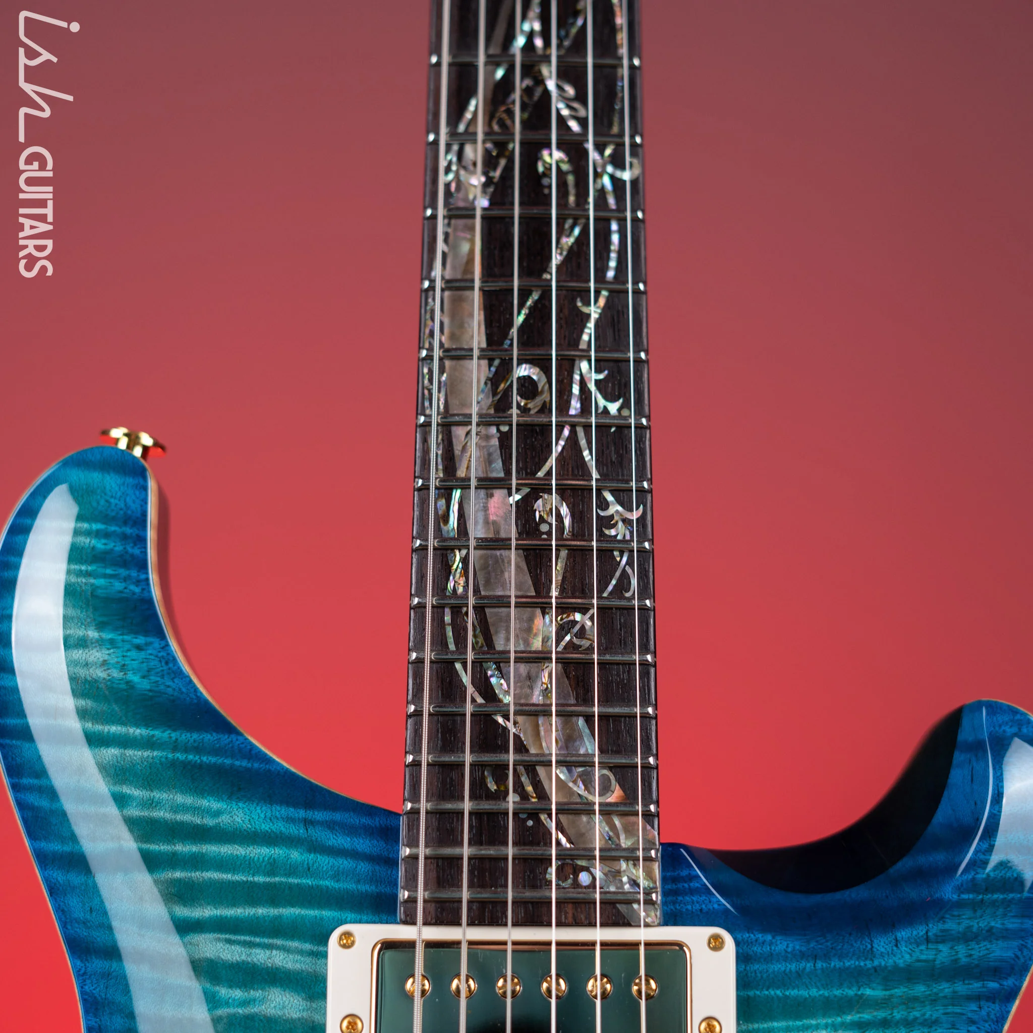 2011 PRS Custom 24 Tree Of Life Makena Blue - Image 5