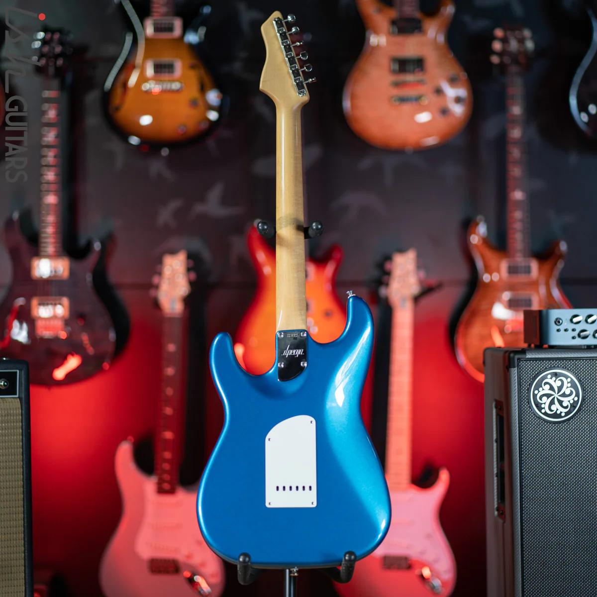 2012 D’Pergo Limited Retro Strat Electric Blue Metallic - Image 8