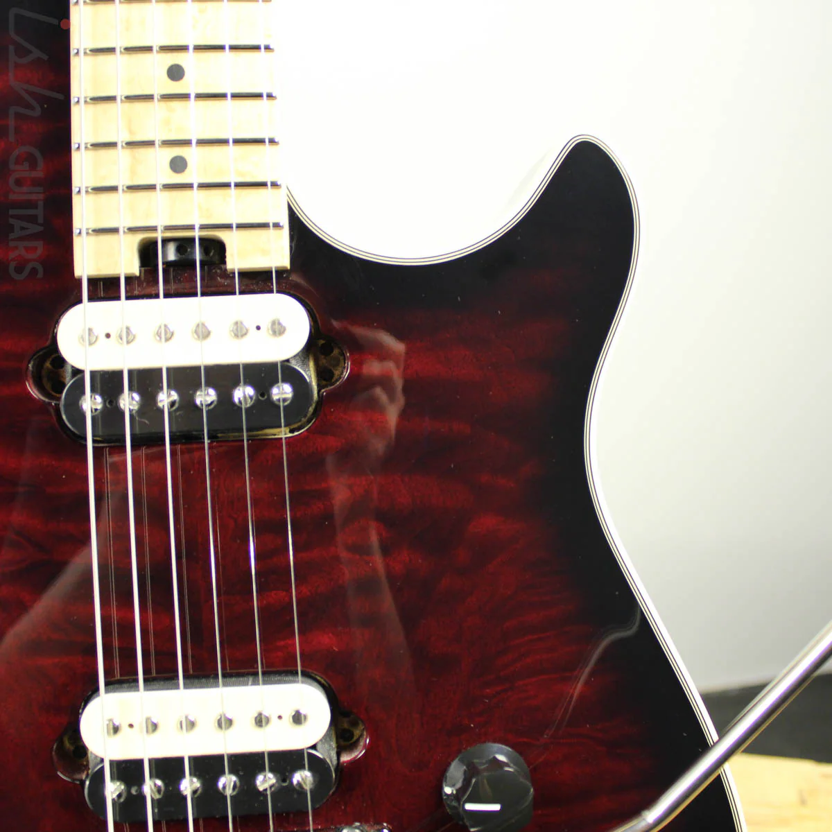 2012 EVH Wolfgang USA Dark Cherry Burst - Image 3