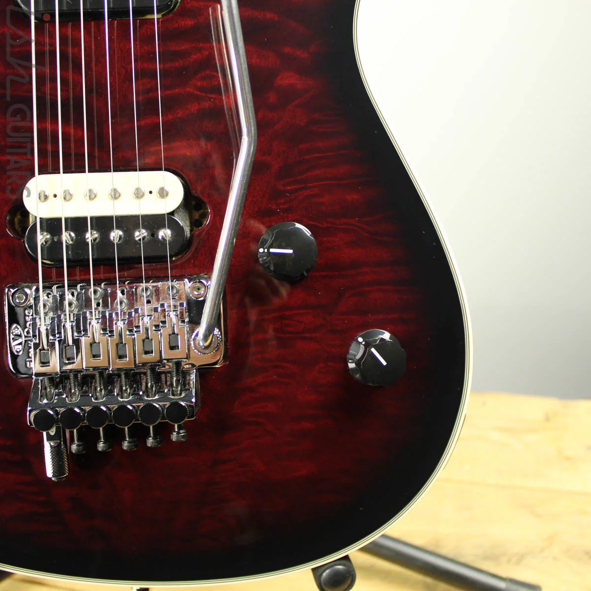 2012 EVH Wolfgang USA Dark Cherry Burst - Image 4
