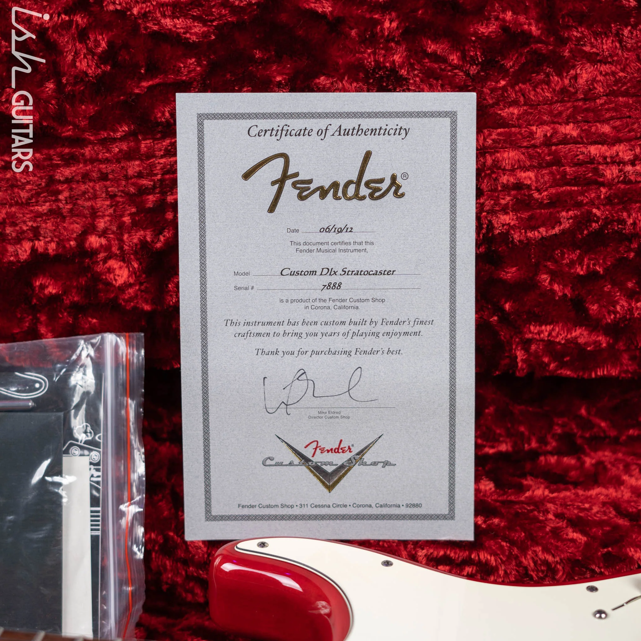 2012 Fender Custom Shop DLX Stratocaster Candy Red Quilt - Image 18