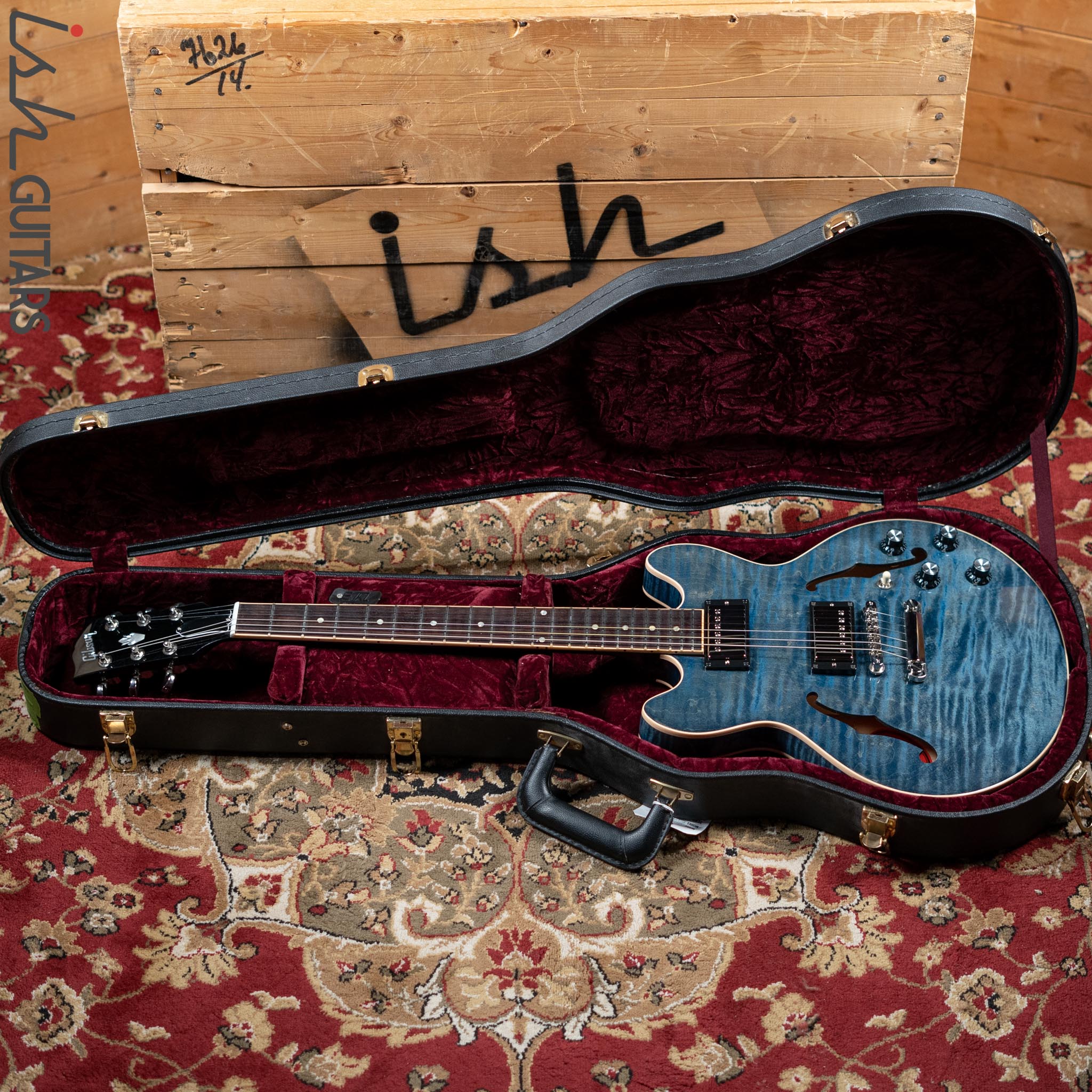 2012 Gibson Custom Shop Memphis ES-339 Quilted Stain Blue - Image 13