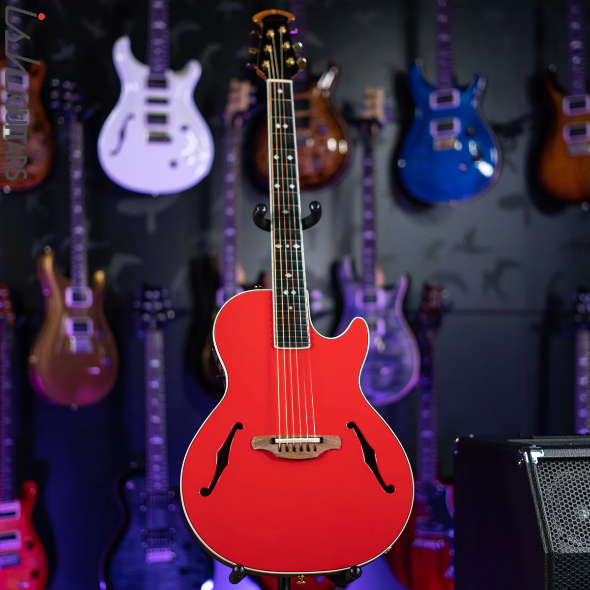 2012 Ovation YM68 Yngwie Malmsteen Signature Acoustic-Electric Guitar Rosa Corsa Red - Image 2