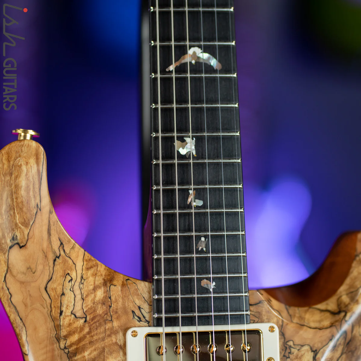 2012 PRS Private Stock DGT Spalted Maple Rosewood Neck Americana Birds - Image 6