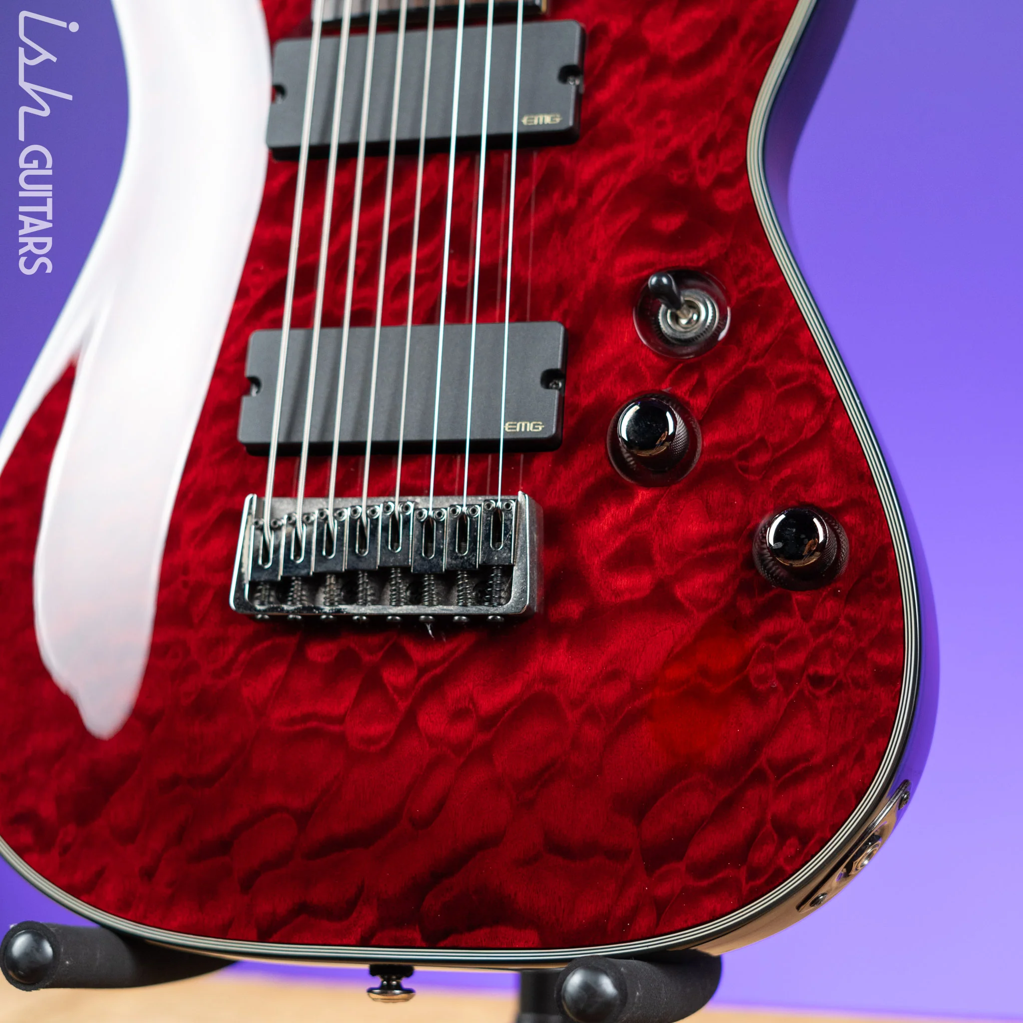 2012 Schecter Damien Elite Crimson 8 String - Image 4