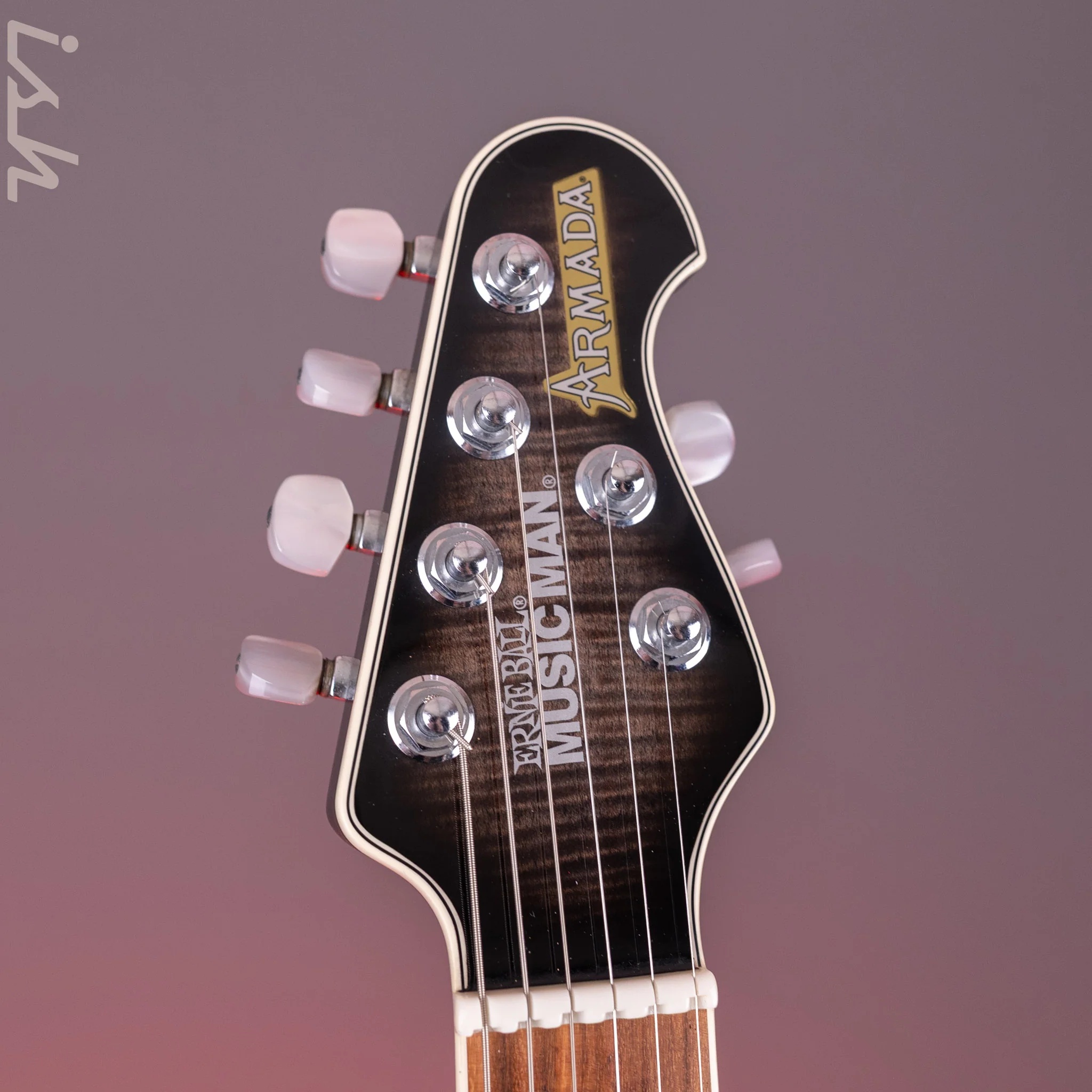 2013 Ernie Ball Music Man Armada Flame Black Trans - Image 6