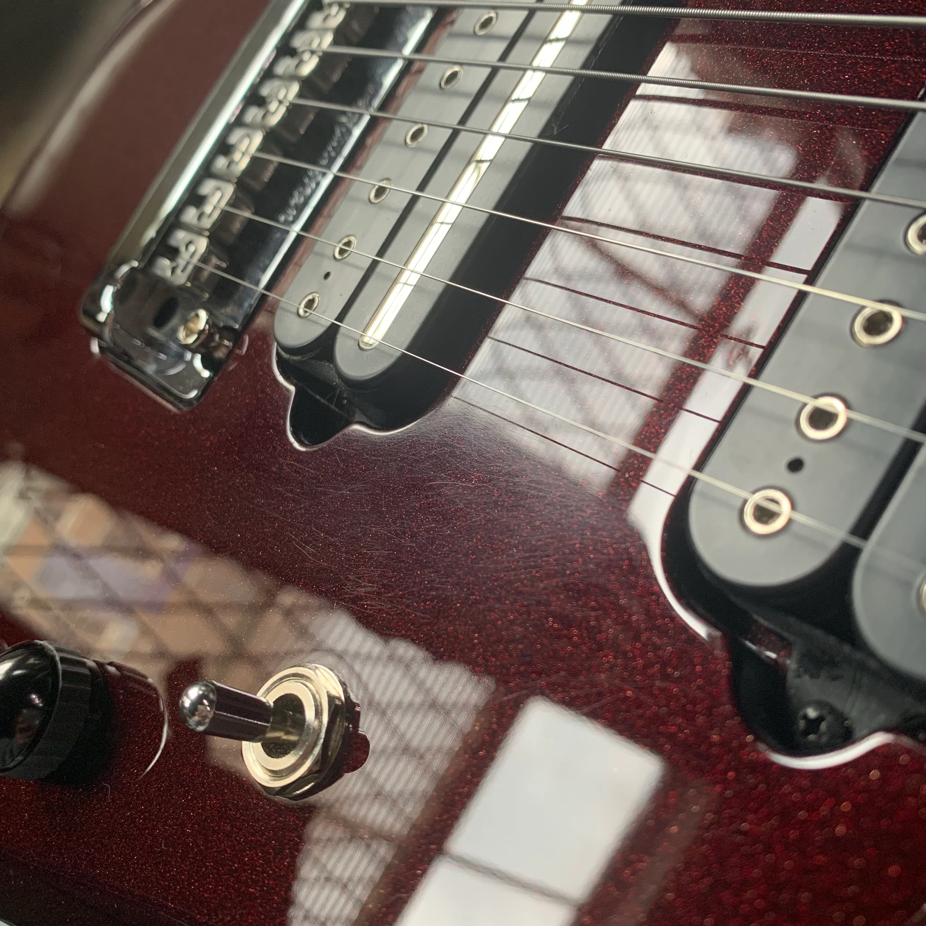 2013 Ernie Ball Music Man BFR JP-12 7 String Cherry Sugar - Image 20