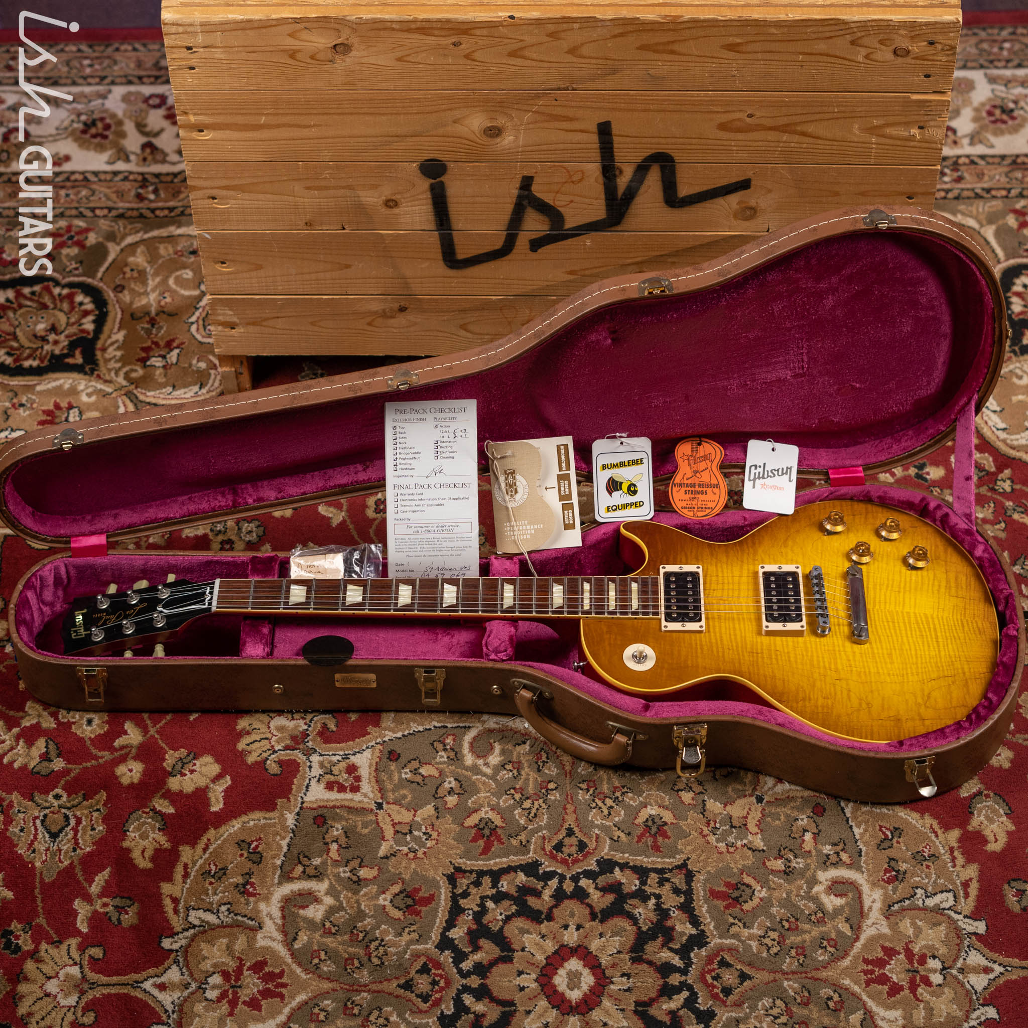 2013 Gibson Custom Shop Les Paul Duane Allman ‘59 VOS Cherry Sunburst 69 of 150 - Image 17