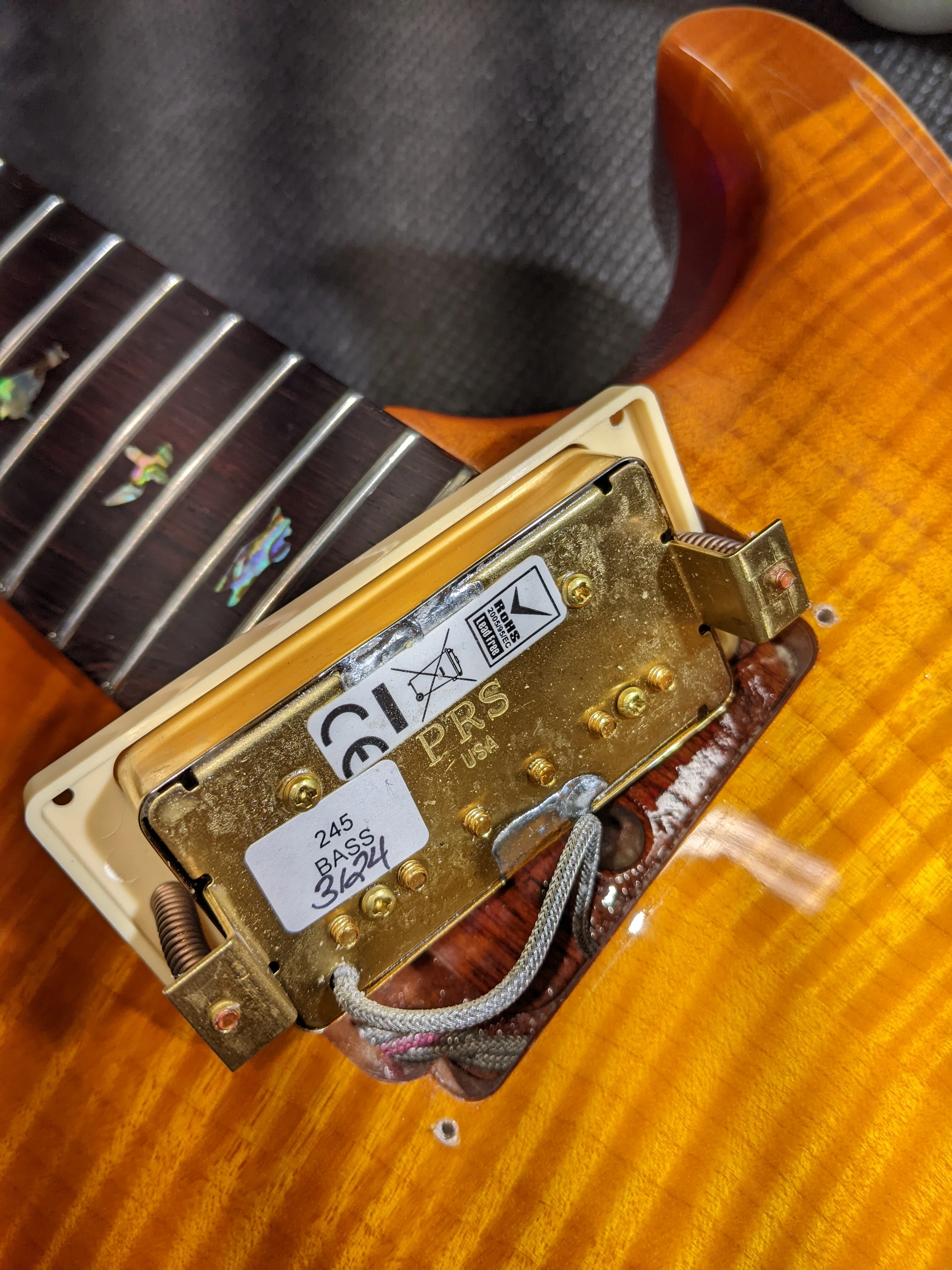 2013 PRS SC 245 Artist McCarty Sunburst Brazilian RW Fretboard - Image 17