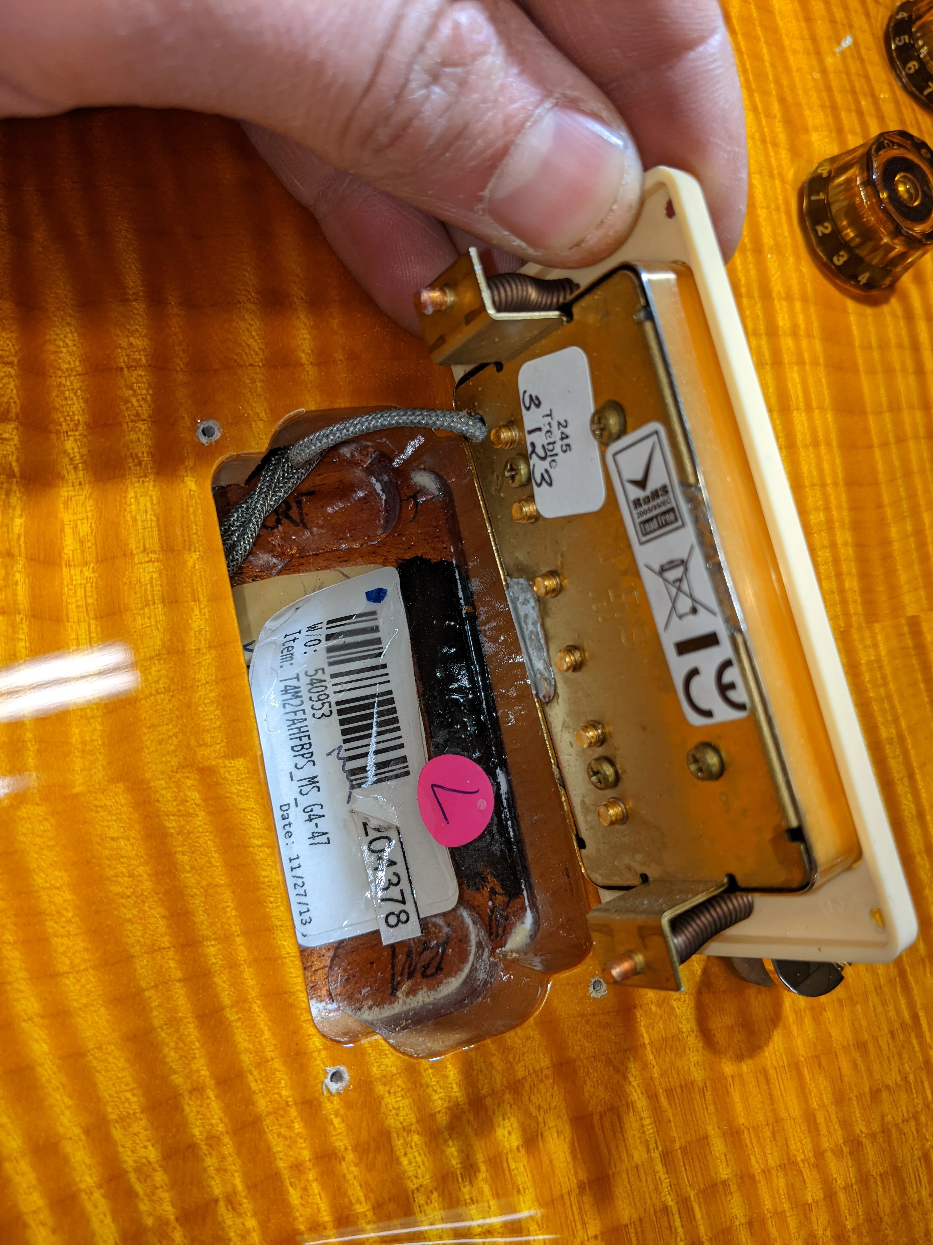 2013 PRS SC 245 Artist McCarty Sunburst Brazilian RW Fretboard - Image 18
