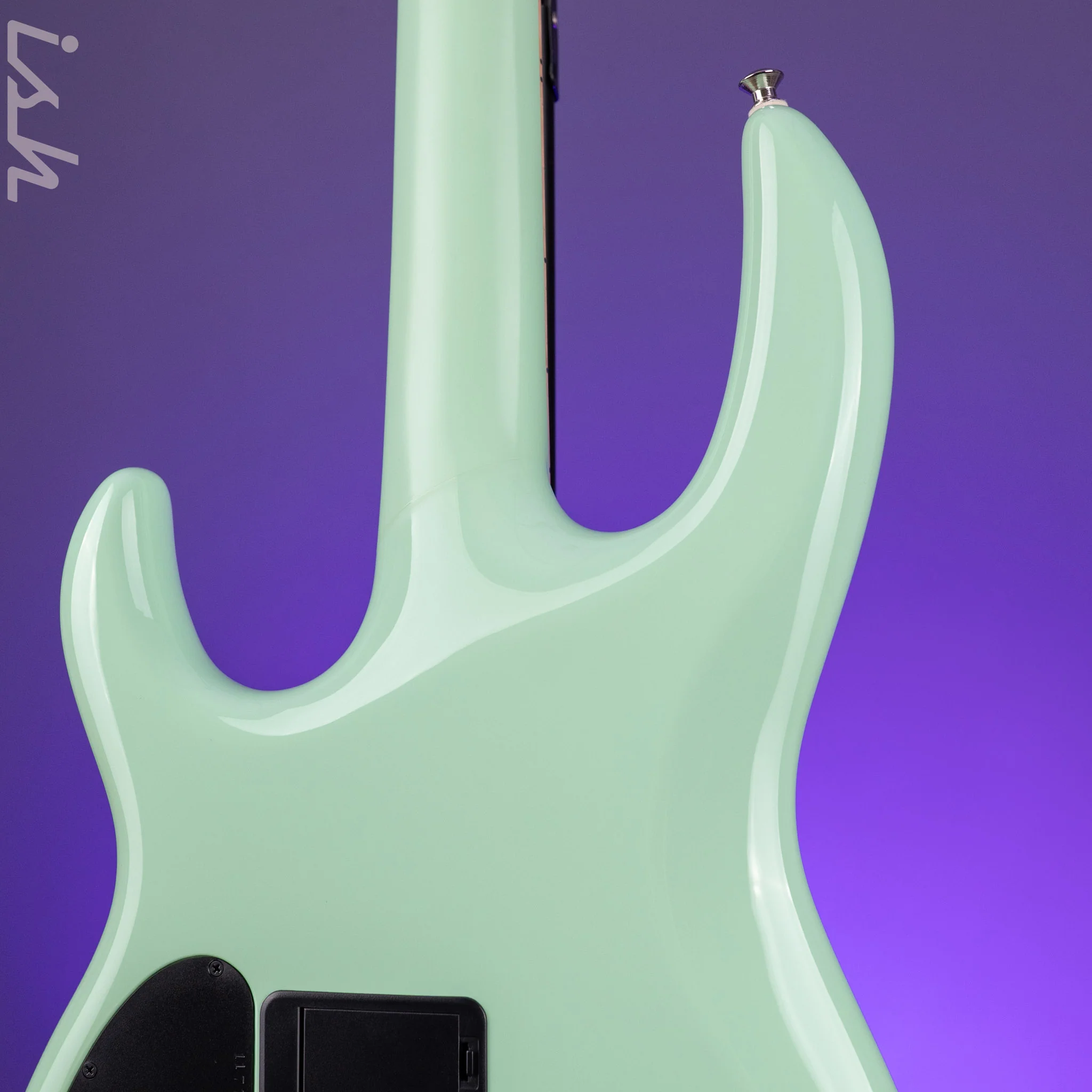 2014 Carvin Active 4 String Bass w/ Piezo Seafoam Green - Image 11