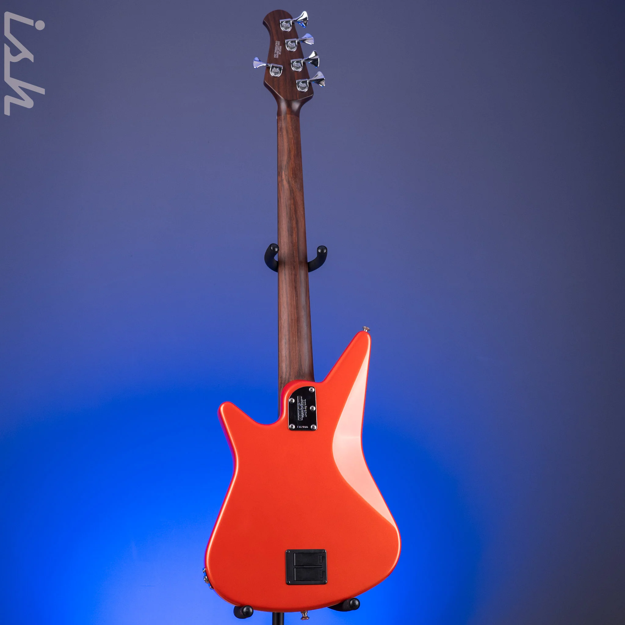 2014 Ernie Ball Music Man Big Al 5 H Tangerine Pearl *Solid Rosewood Neck* - Image 12