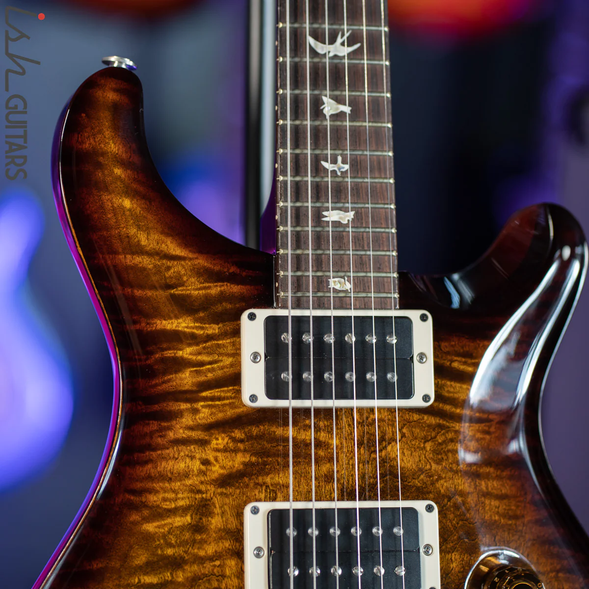 2014 PRS Custom 24 Black Gold Burst Wrap - Image 3
