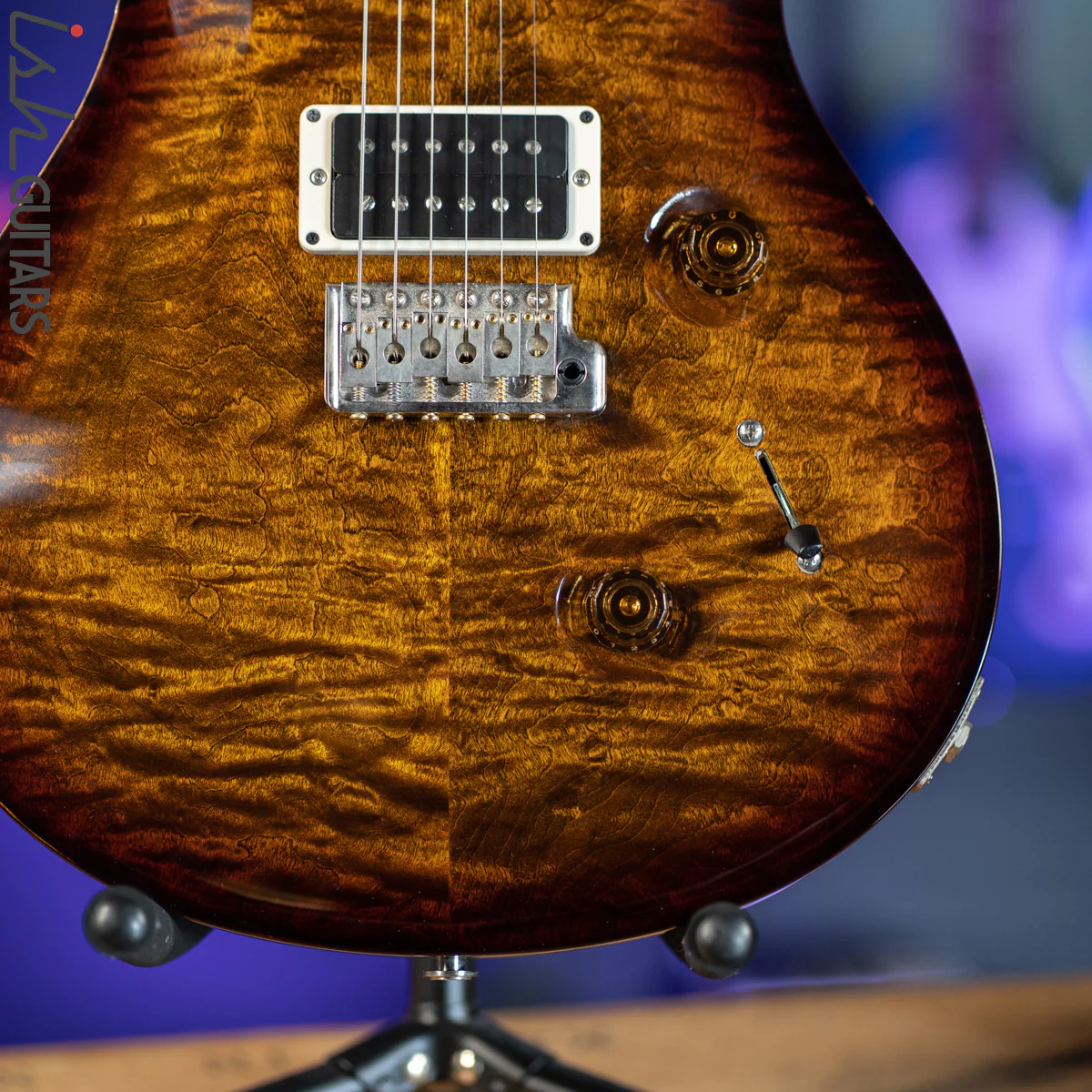2014 PRS Custom 24 Black Gold Burst Wrap - Image 4