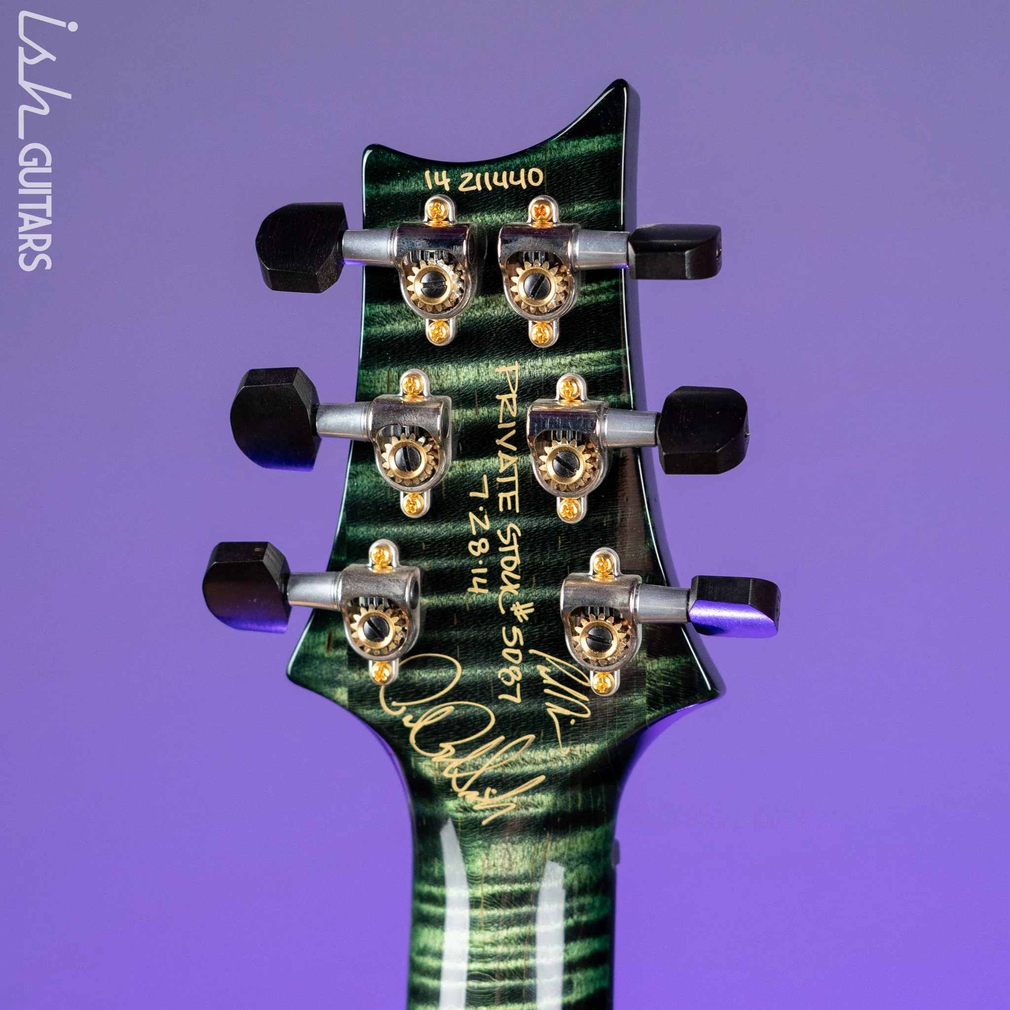 2014 PRS Private Stock Violin II Sage Smoked Burst - Image 14