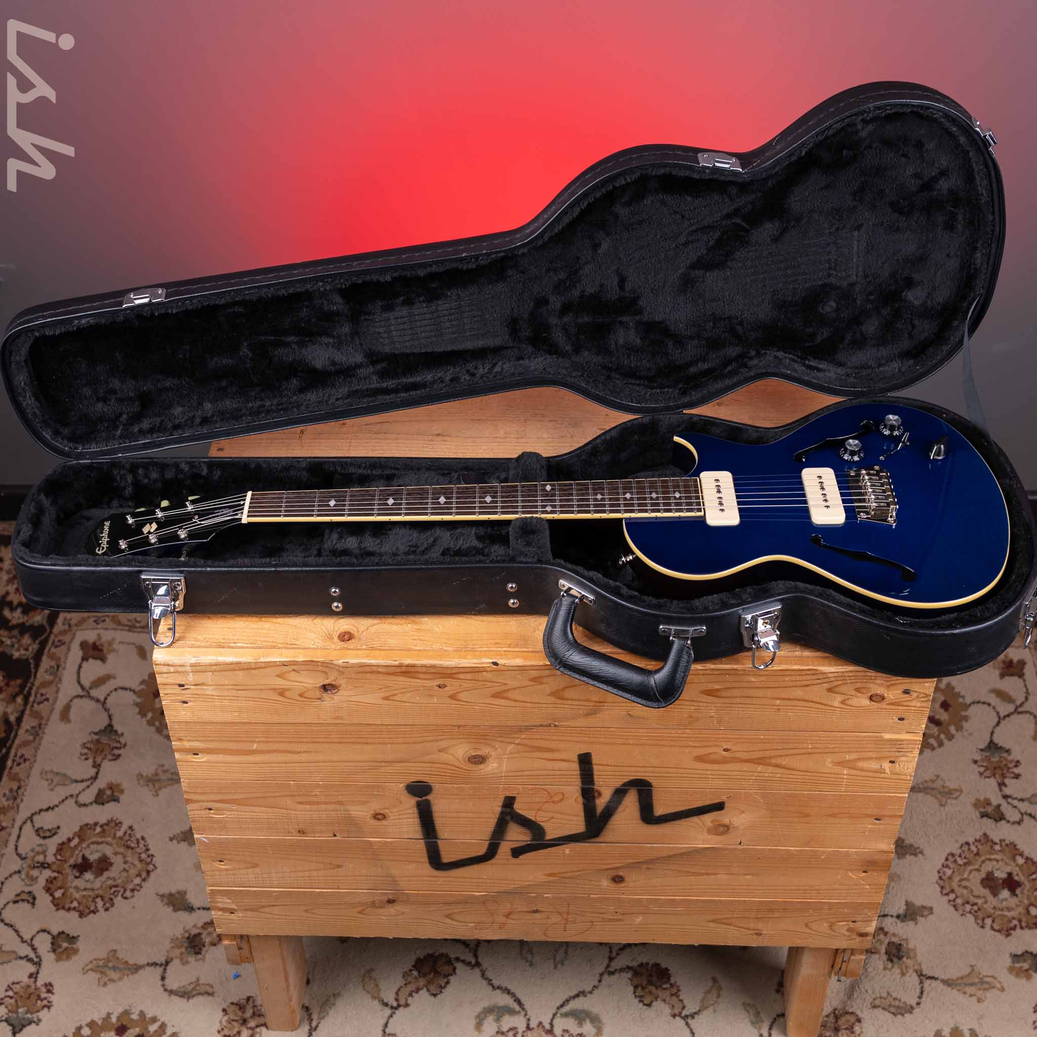 2015 Epiphone Blueshawk Deluxe Midnight Sapphire - Image 17