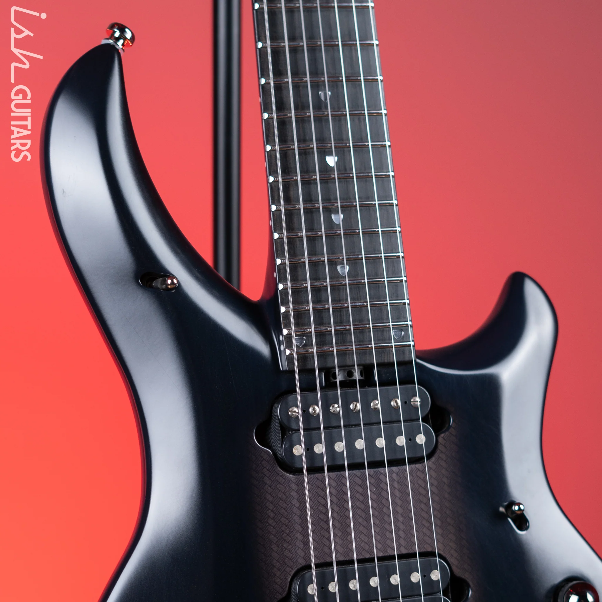 2015 Ernie Ball Music Man Majesty 7-String John Petrucci Signature Polar Noir - Image 3
