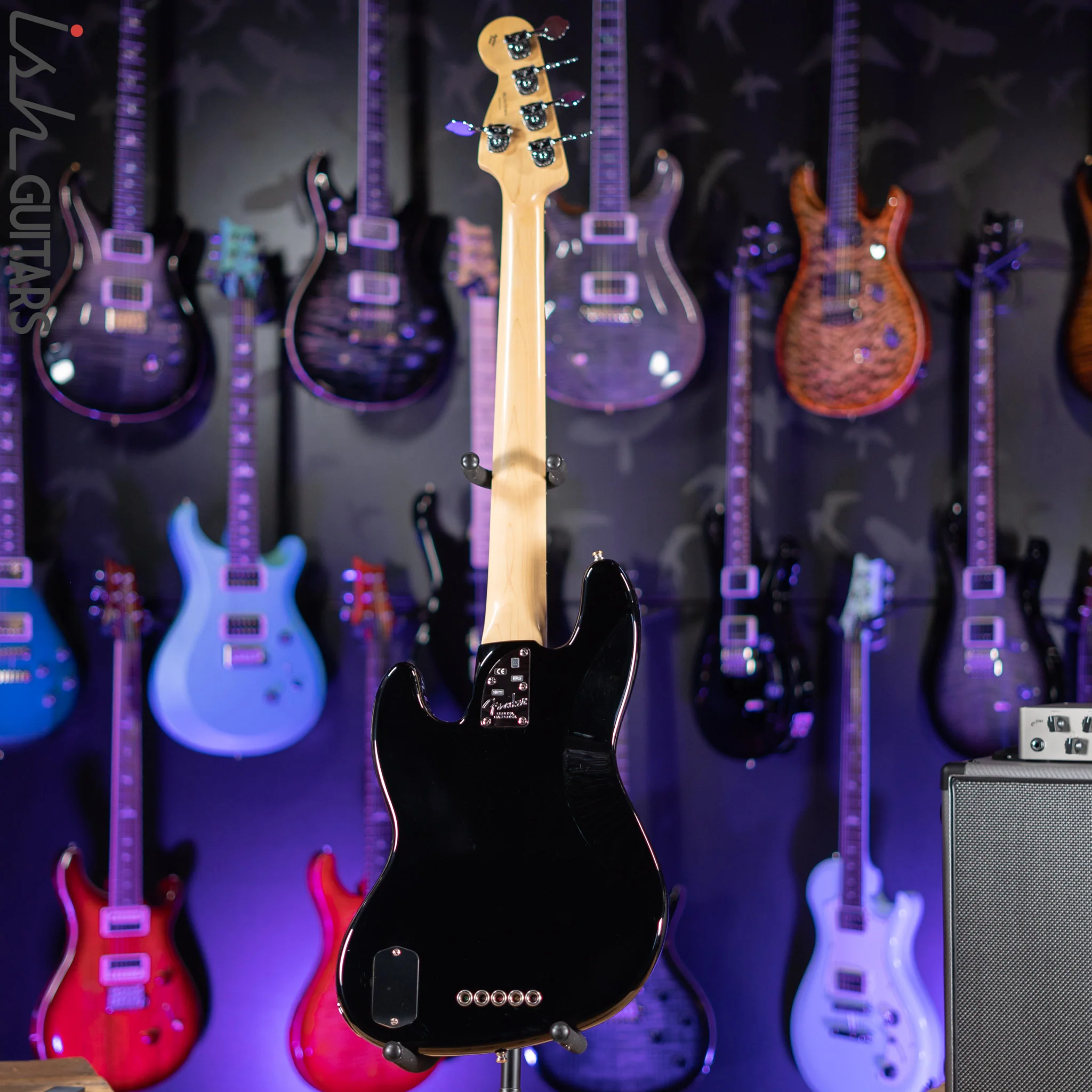 2015 Fender American Deluxe Jazz Bass Black - Image 13