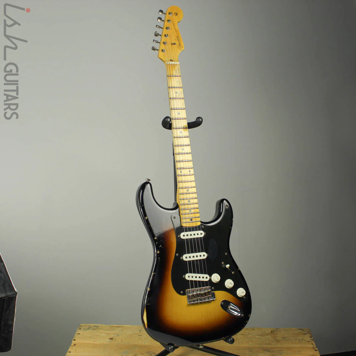 2015 Fender Strat Ancho Poblano Relic Custom Shop 2-Color Sunburst - Image 2