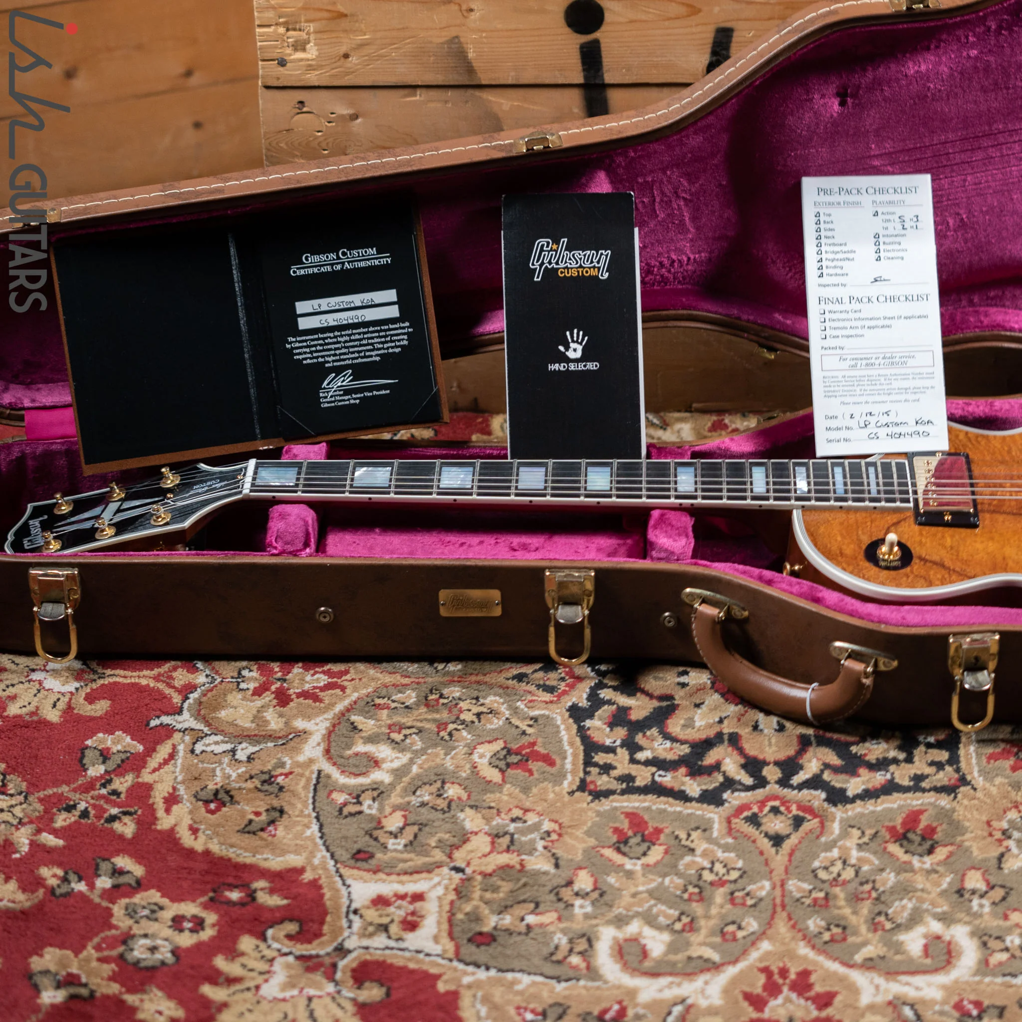 2015 Gibson Custom Shop Les Paul Natural Koa - Image 15