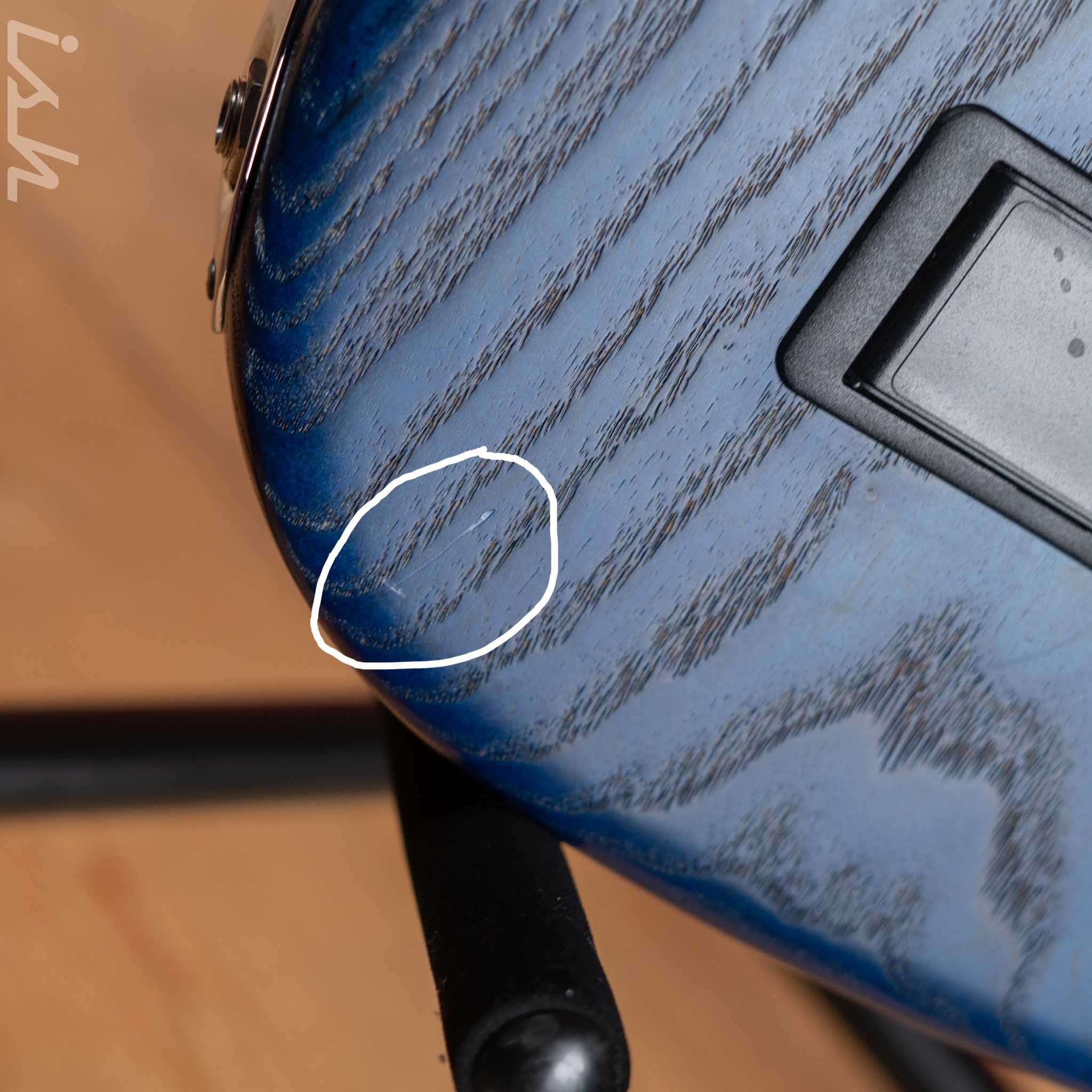 2015 Mayones Jabba 5 Custom Trans Blue - Image 16