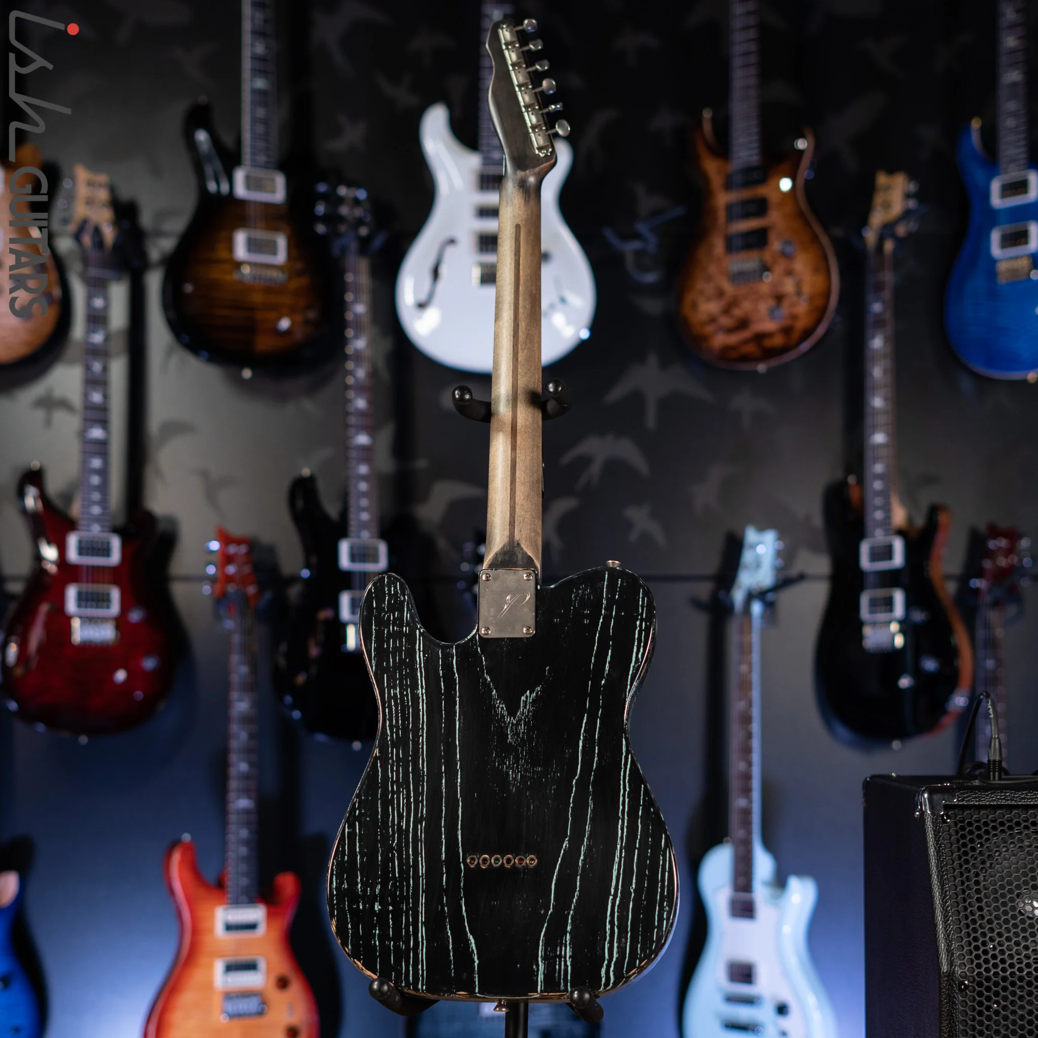 2015 Palir Pinstripe Titan Tele Aged Black/Kelly Green - Image 7