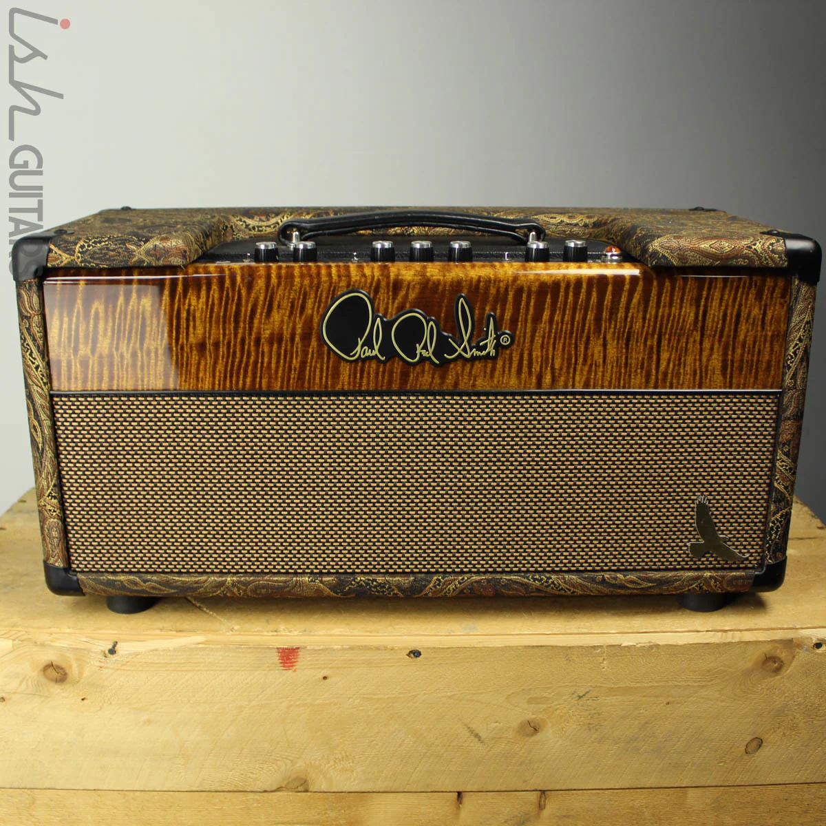 2015 Paul Reed Smith PRS HXDA 50 Watt Amplifier Head Paisley/Amber Flame W/ ROAD CASE - Image 2