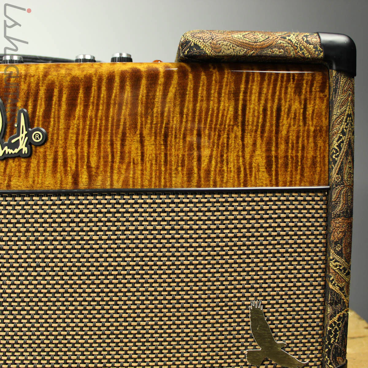 2015 Paul Reed Smith PRS HXDA 50 Watt Amplifier Head Paisley/Amber Flame W/ ROAD CASE - Image 4