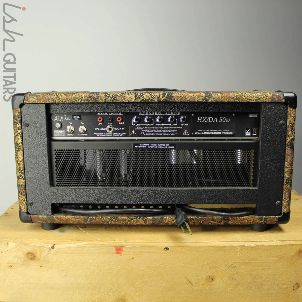 2015 Paul Reed Smith PRS HXDA 50 Watt Amplifier Head Paisley/Amber Flame W/ ROAD CASE - Image 8
