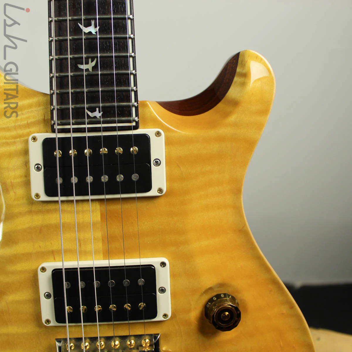 2015 PRS Custom 24 30th Anniversary Honey Yellow - Image 3