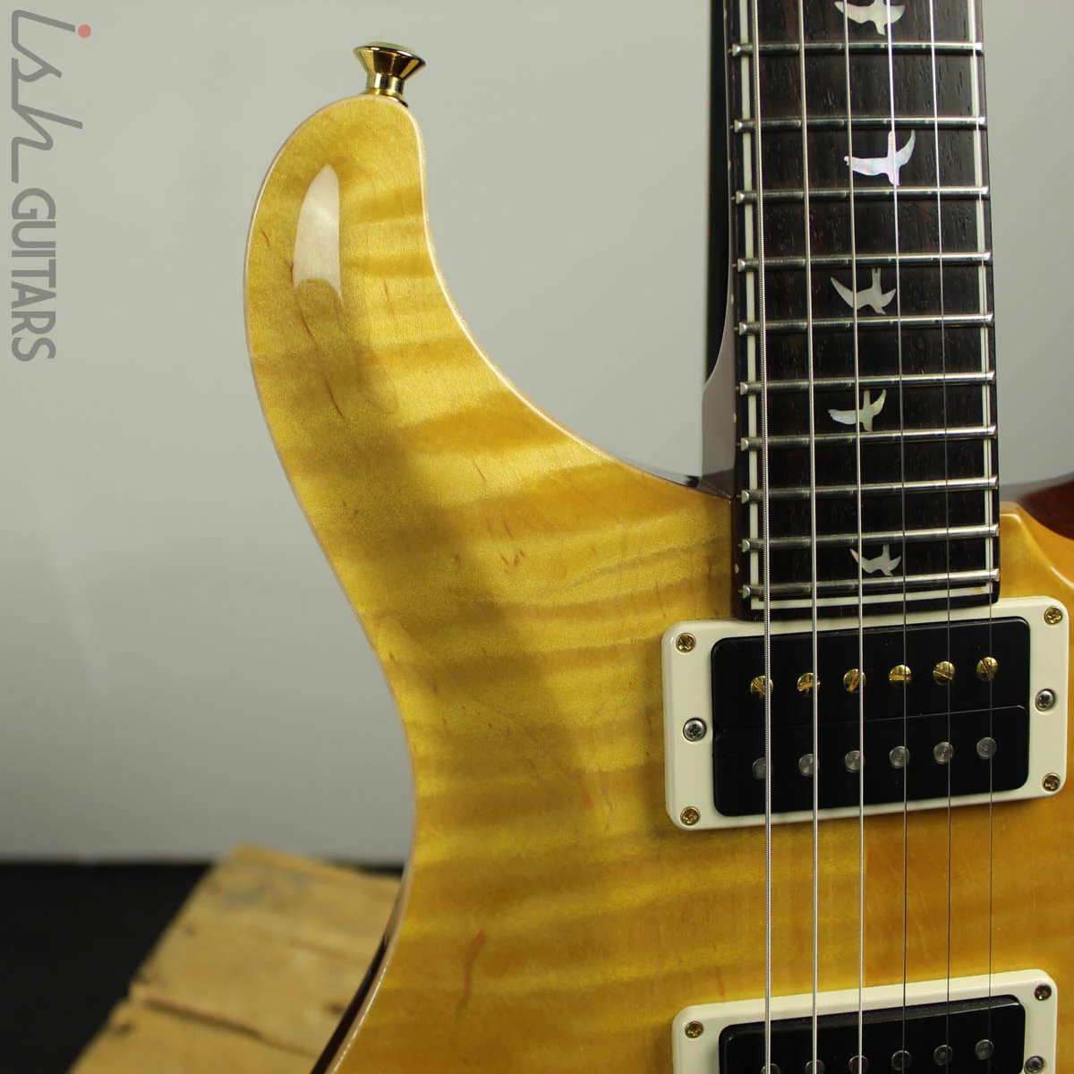 2015 PRS Custom 24 30th Anniversary Honey Yellow - Image 5