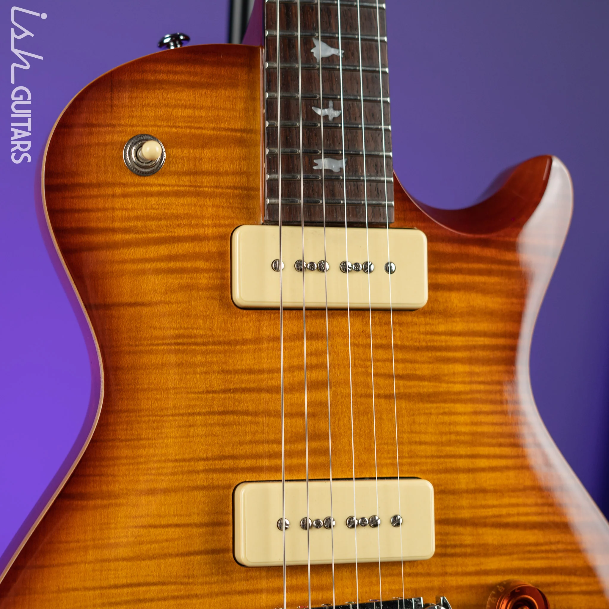 2015 PRS SE 245 Singlecut Soapbar Tobacco Sunburst - Image 3